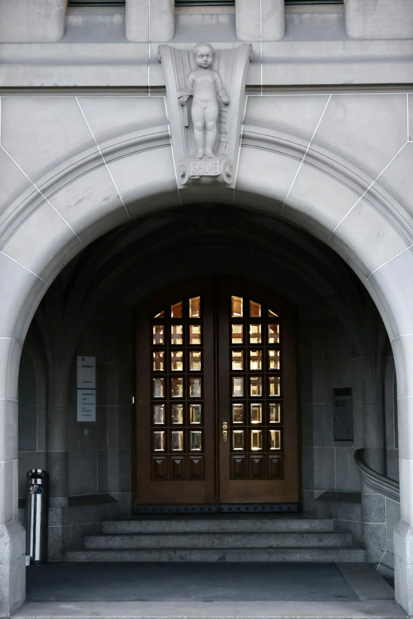 Fordham University School of Law entrance symbolizing studies in corporate compliance and ethics.
