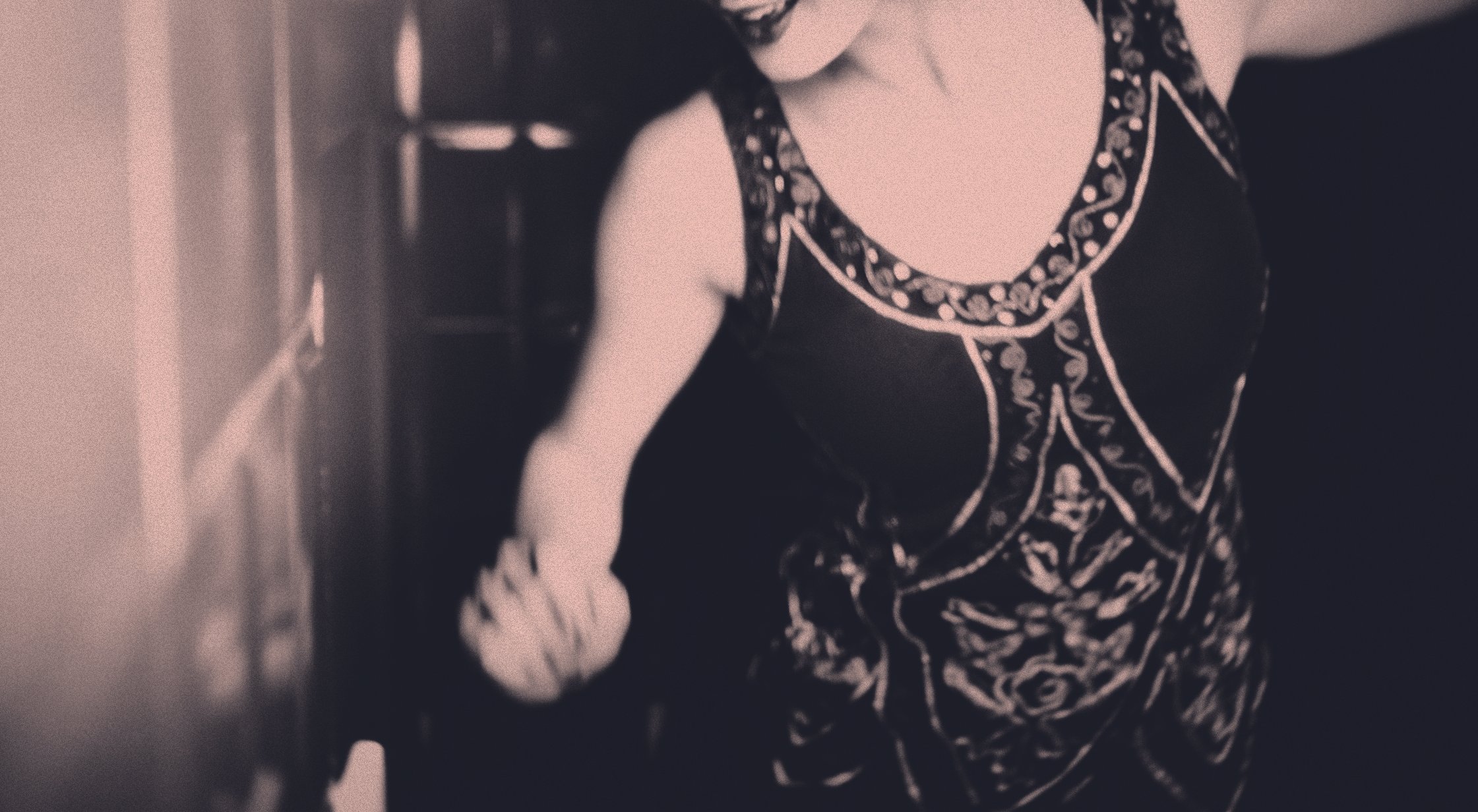 Dancing and laughing flapper woman