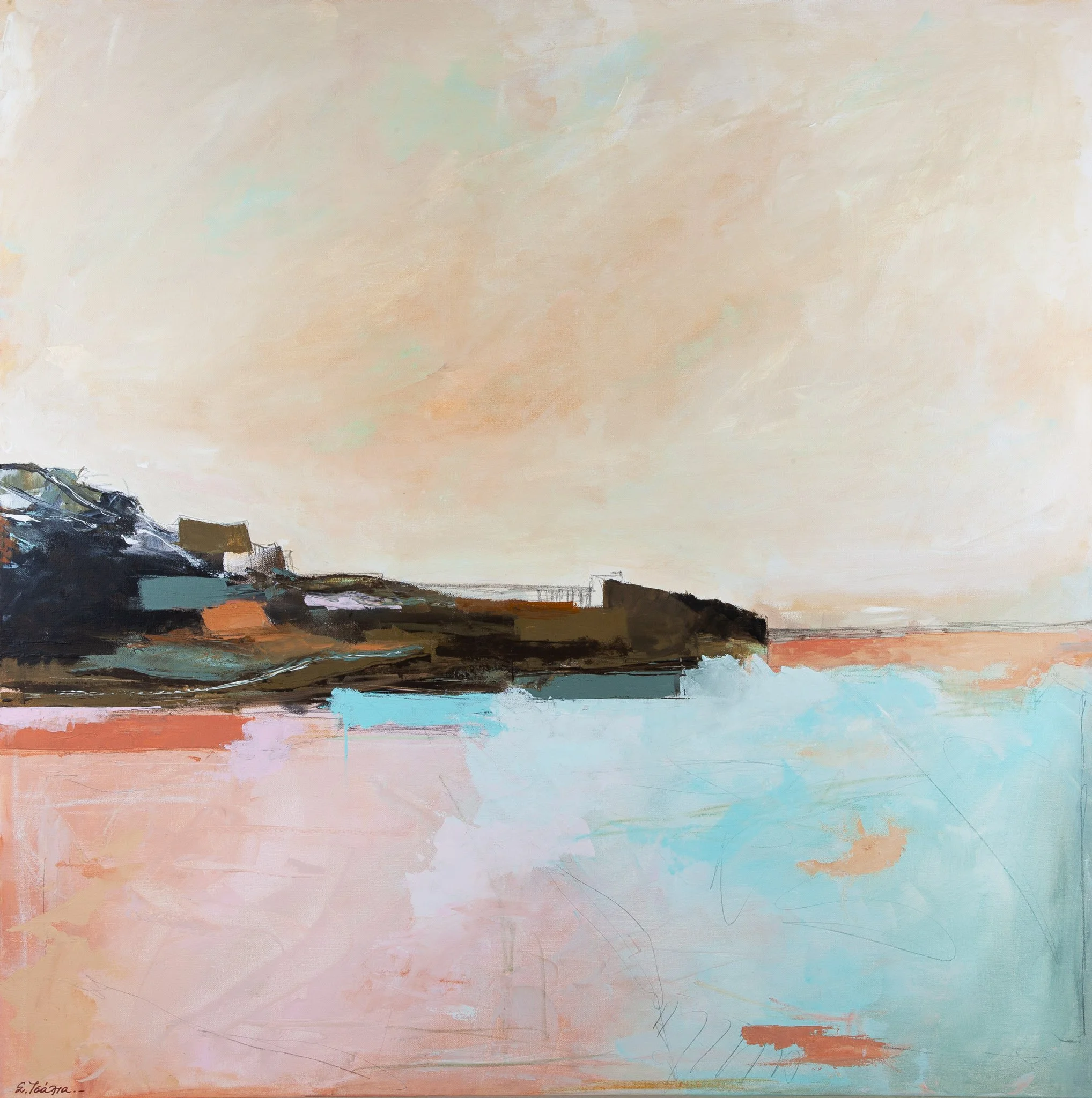"seascape" No. 21 , Acrylics on Canvas, 100 x 100 cm