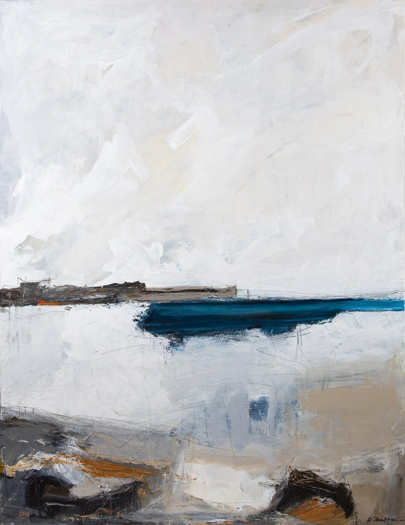"seascape" No. 18, Acrylics on Canvas, 60 x 80 cm