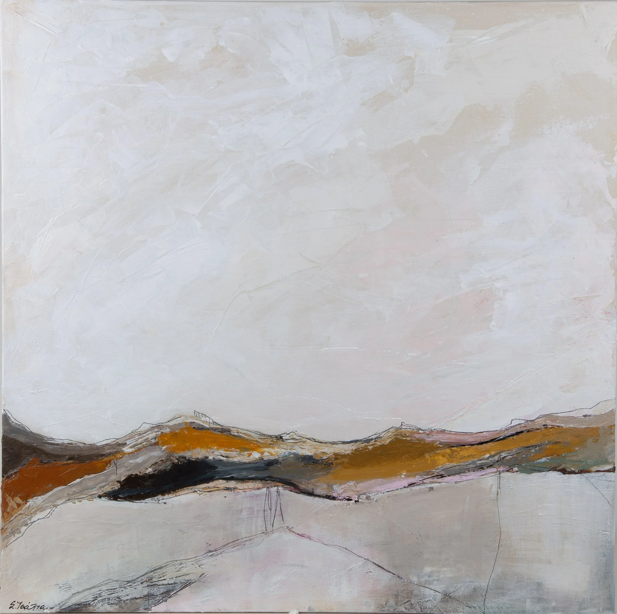 "landscape" No. 44 , Acrylics on Canvas, 50 x 50 cm