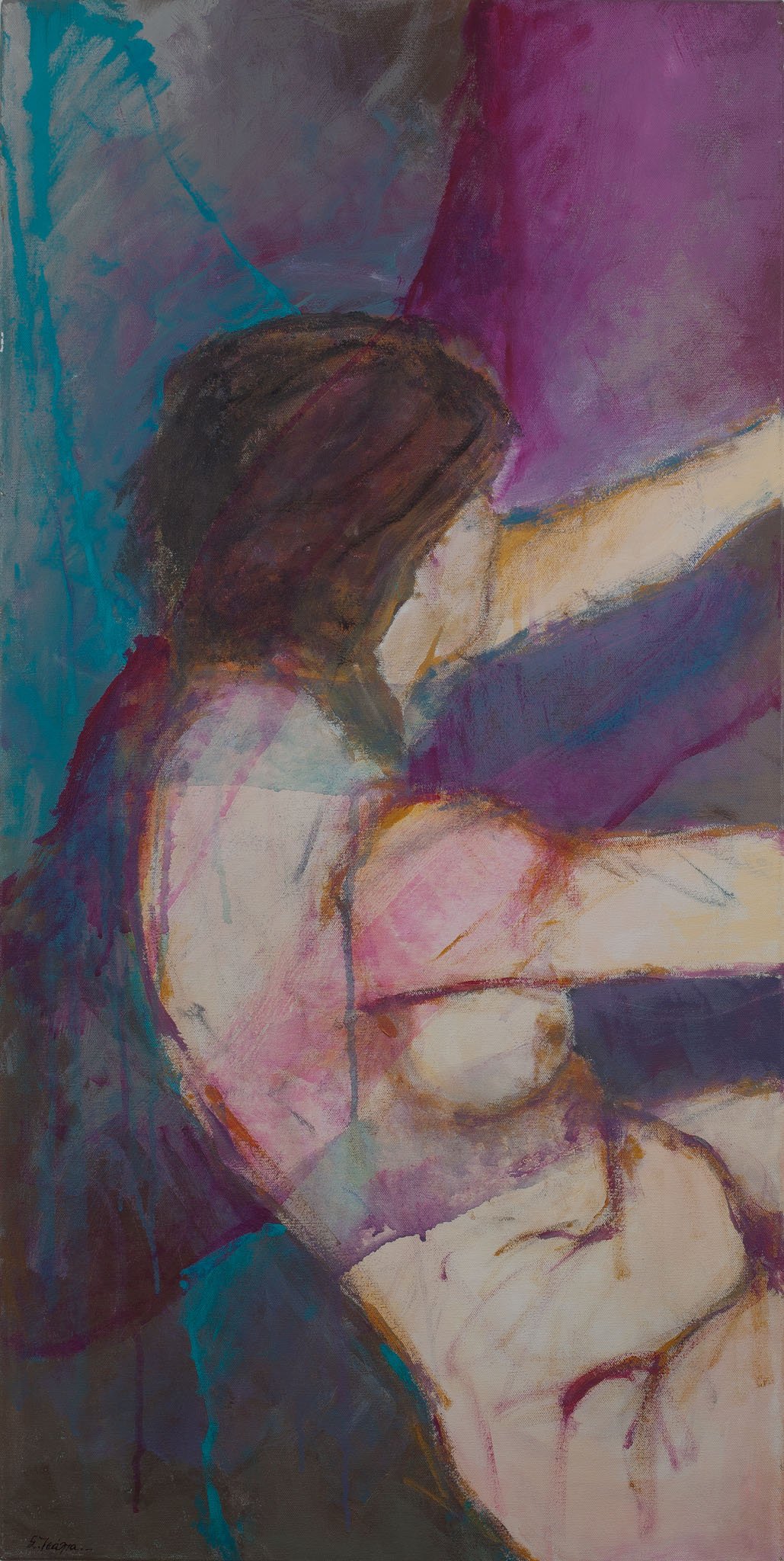 "Untitled" No.10, Acrylics on Canvas, 50 x 100 cm