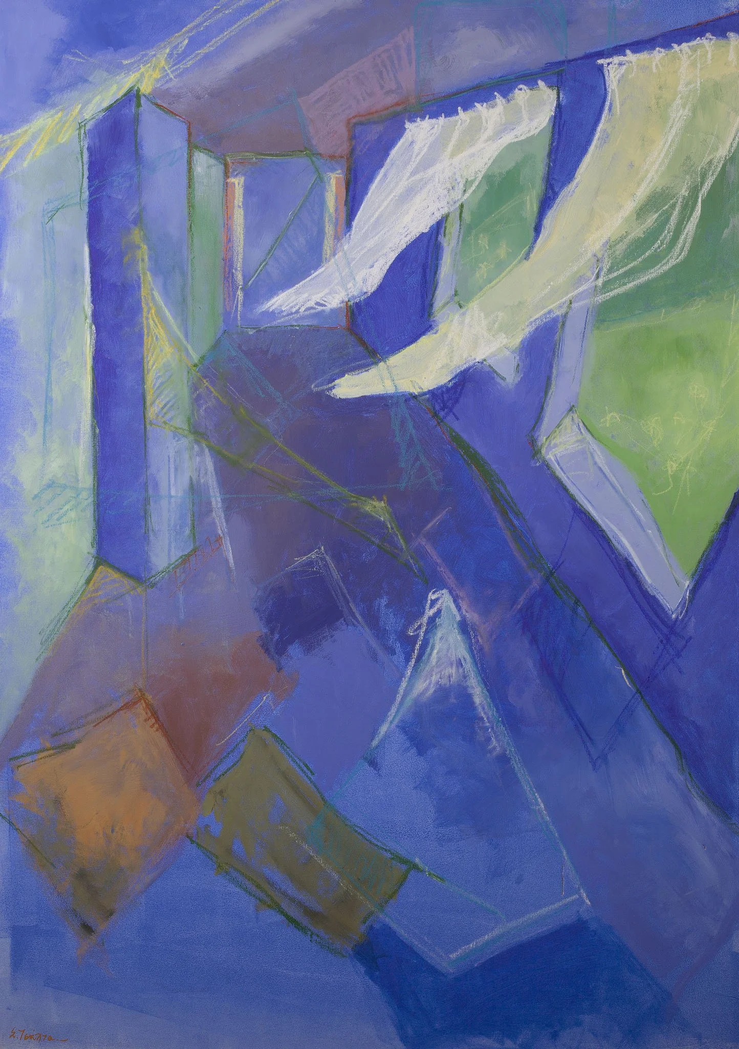 "Untitled" No.8, Acrylics on Canvas, 100 x 150 cm