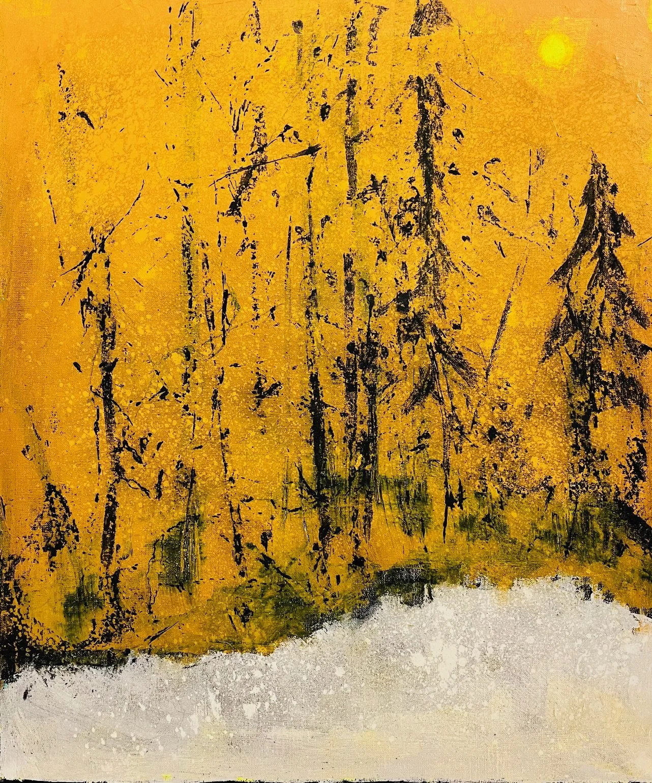 Muistoja 50x60cm Acrylic painting 2025