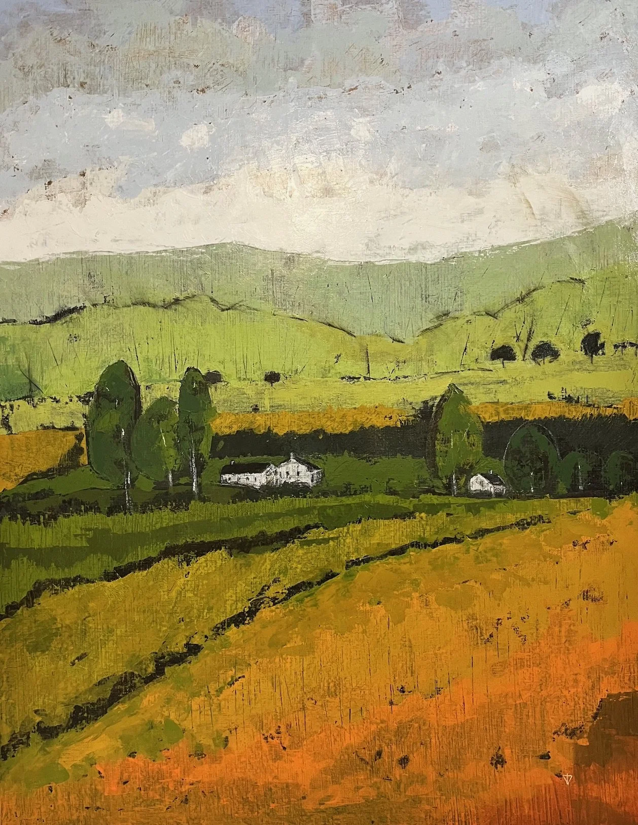 Ihan hiljaa 89x116cm Acrylic painting 2023