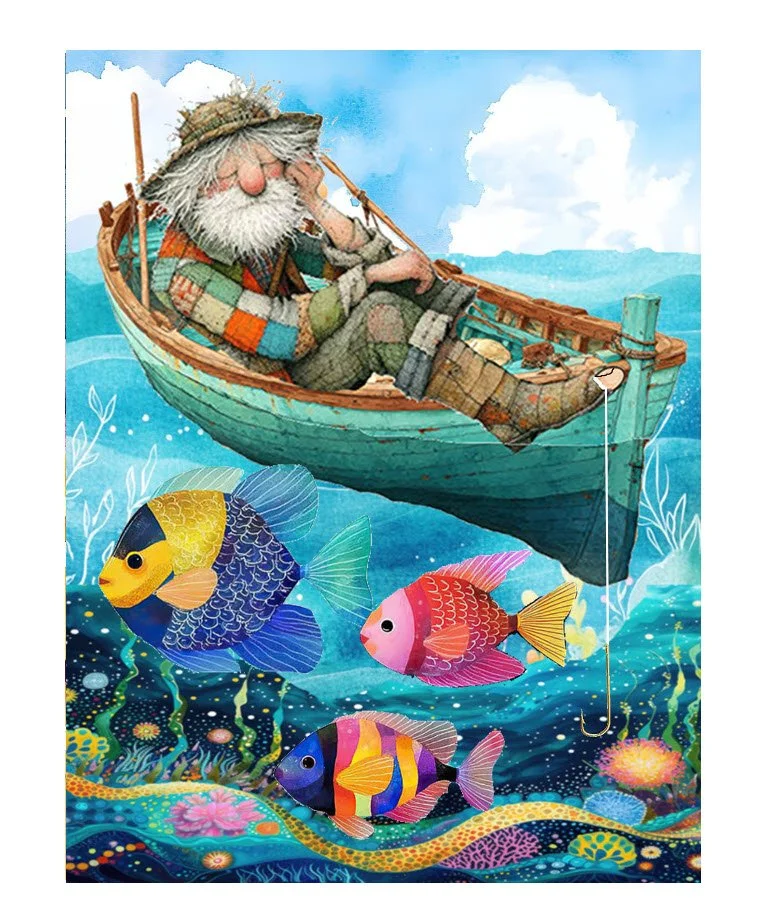 Fish Dreams (12" x 16")