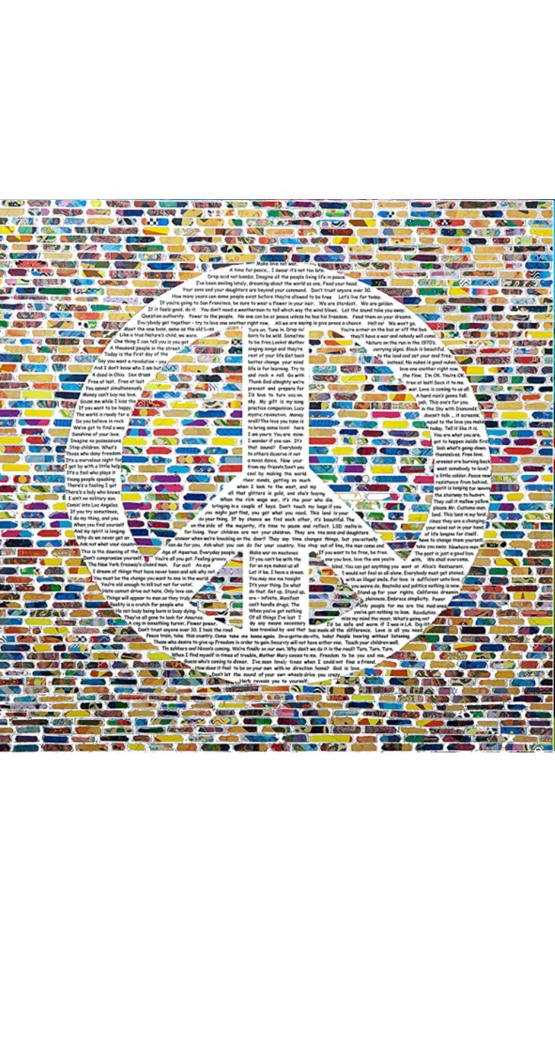 Peace Sign  (12" x 12")