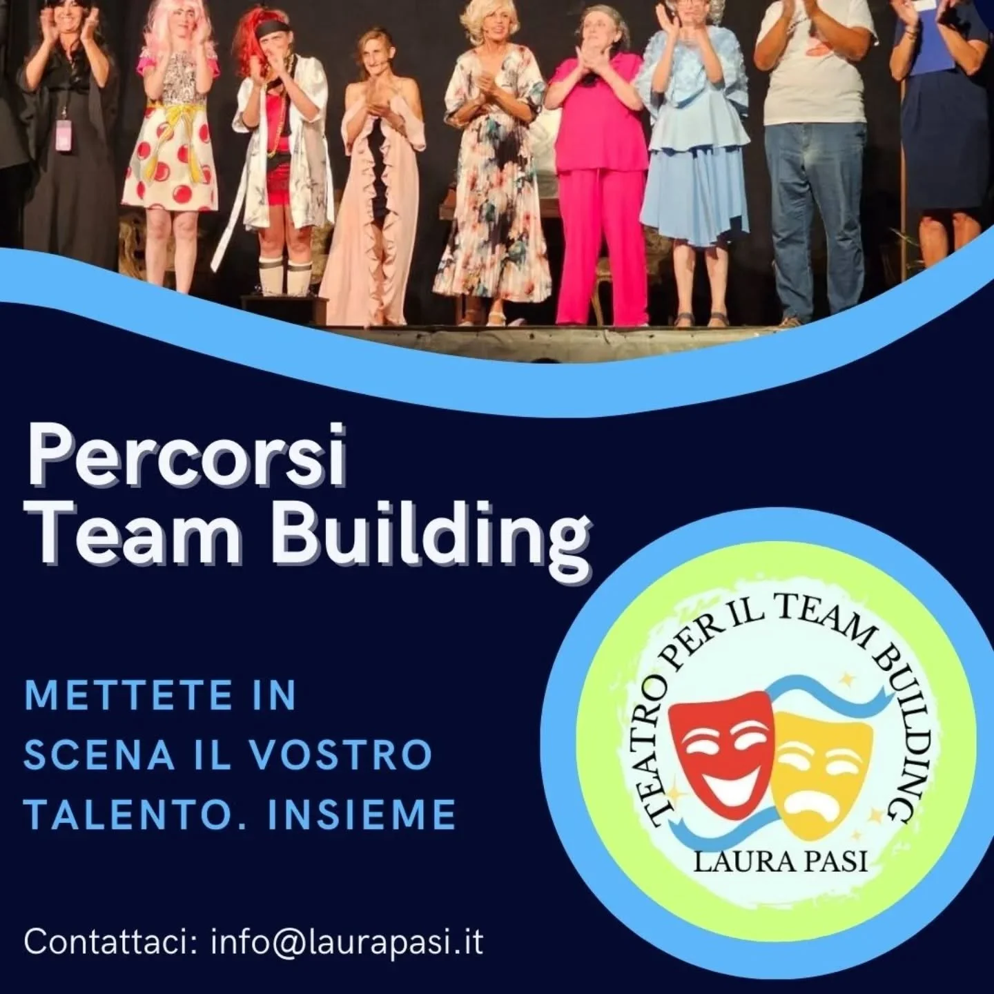 🎭 Mettete in scena il vostro talento. Insieme.🎭 

Percorsi di Team Building tramite il Teatro.

Contattaci senza esitazioni: info@laurapasi.it 

#crescitapersonale #tendenza #teambuidling #teatro #consapevolezza