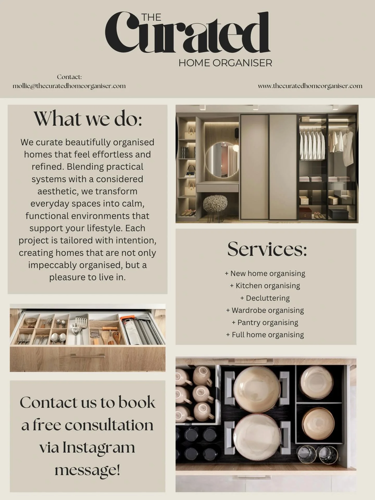 ✨ The Curated Home Organiser ✨

Beautifully organised homes, designed to feel calm, effortless, and refined 🤍

At The Curated Home Organiser, I create practical systems with a considered aesthetic &mdash; transforming everyday spaces into functional