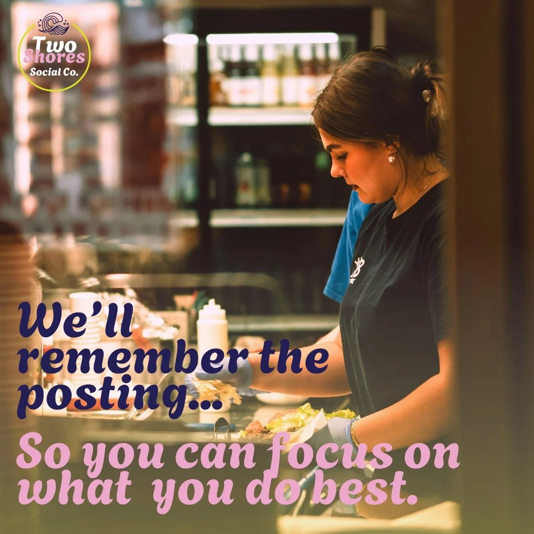 Let&rsquo;s keep it simple: here&rsquo;s what Two Shores do 👇

✔️ Plan and manage social media content ✔️ Create on-brand posts &amp; marketing materials ✔️ Manage events, partnerships &amp; collaborations ✔️ Capture events through photography ✔️ Ke