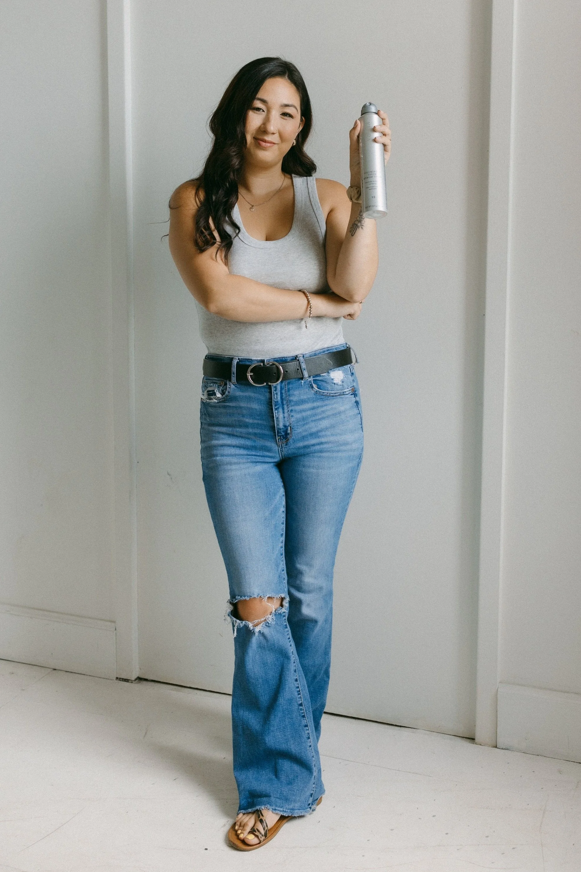 Kansas City bridal hairstylist creating soft romantic wedding hair