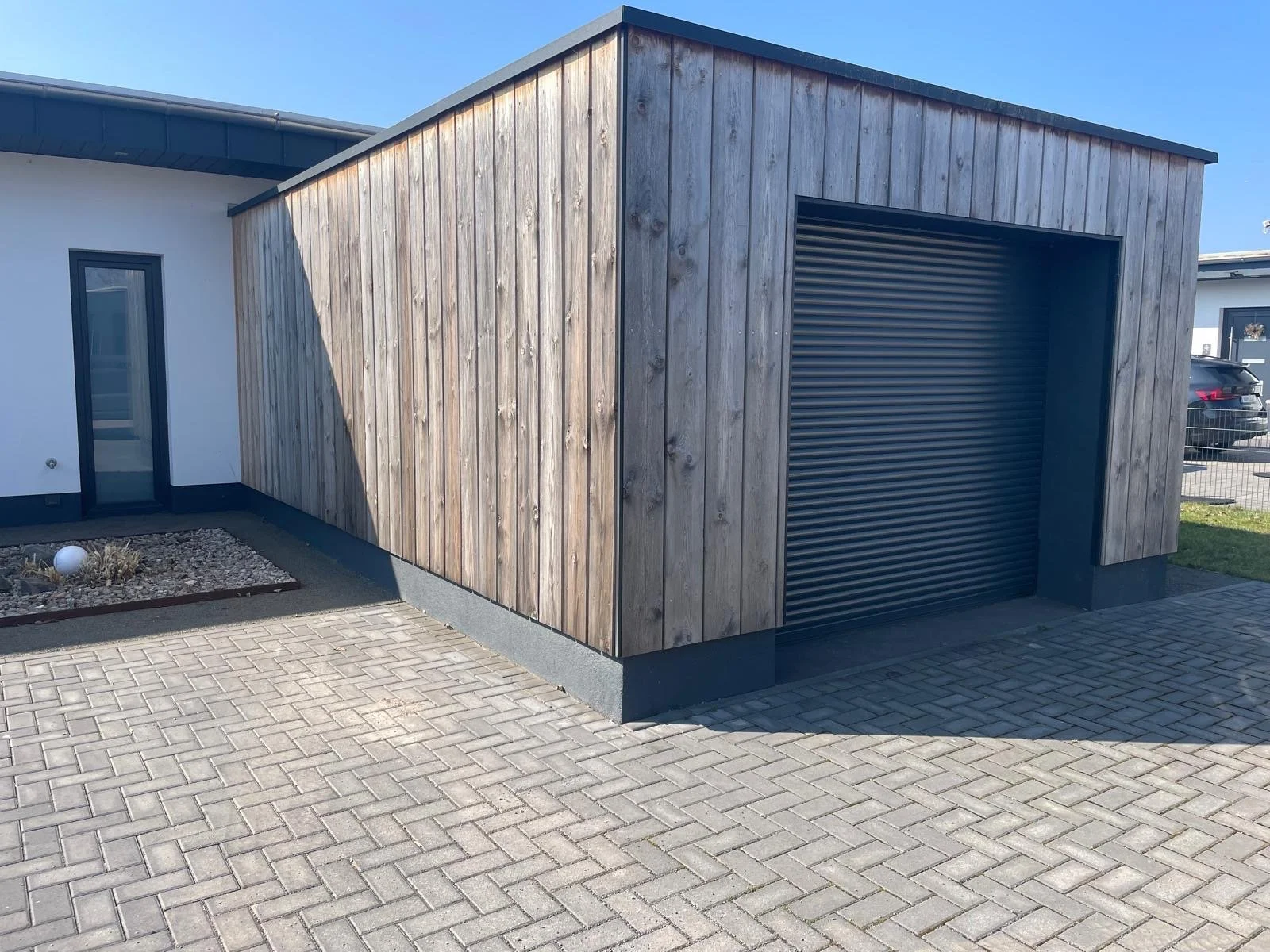 Holzfassade Garage