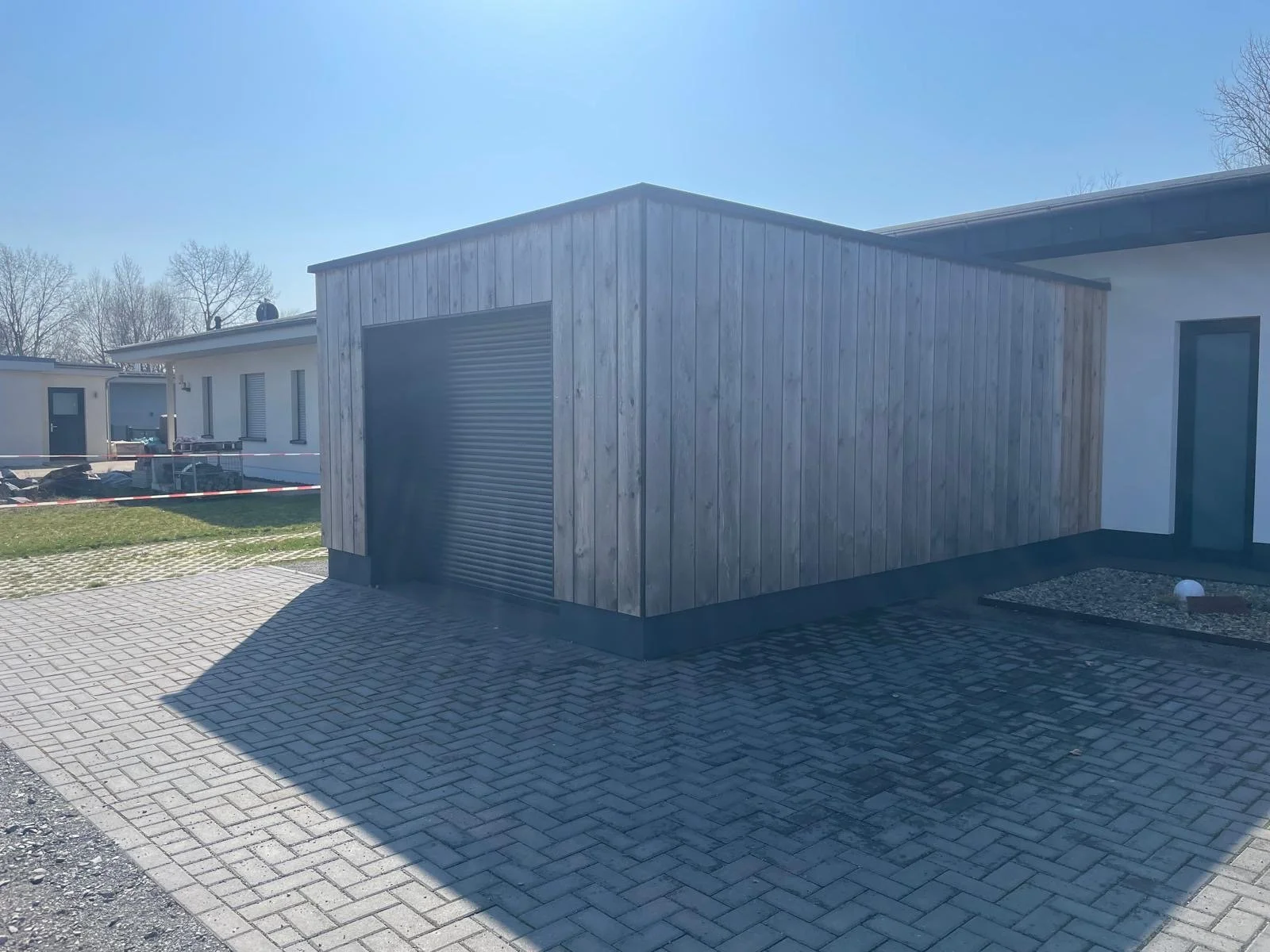 Holzfassade Garage