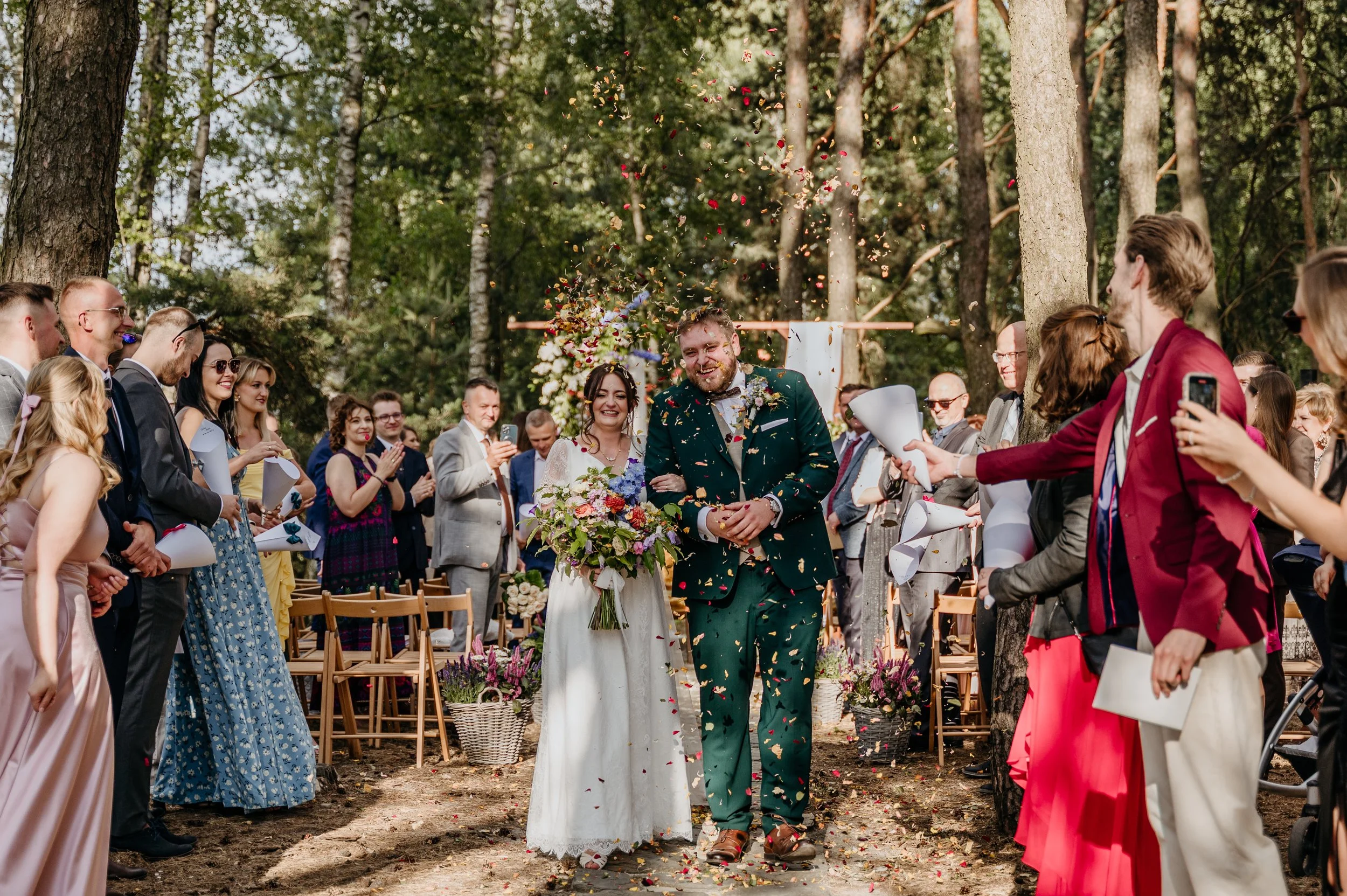 plenerowy ślub cywilny w lesie - Sielsko Anielsko