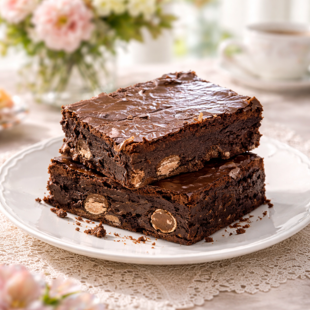 Triple Chocolate Mini Egg Brownie