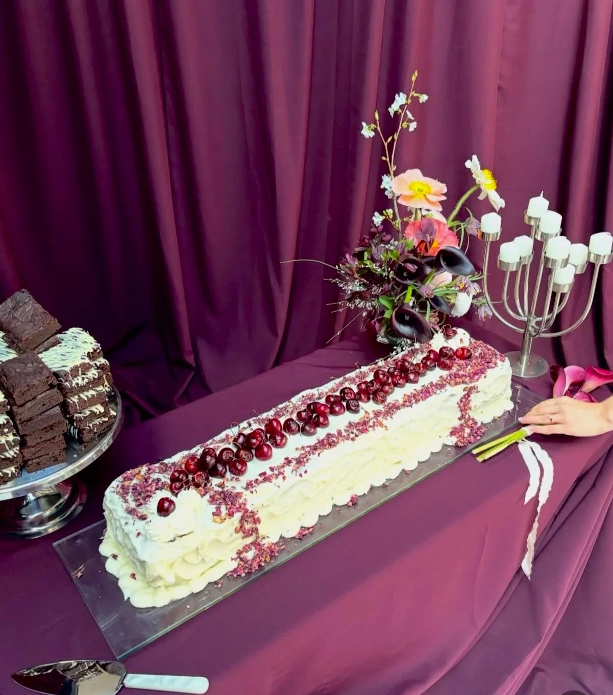 Vegan Chocolate Table Wedding Cake
