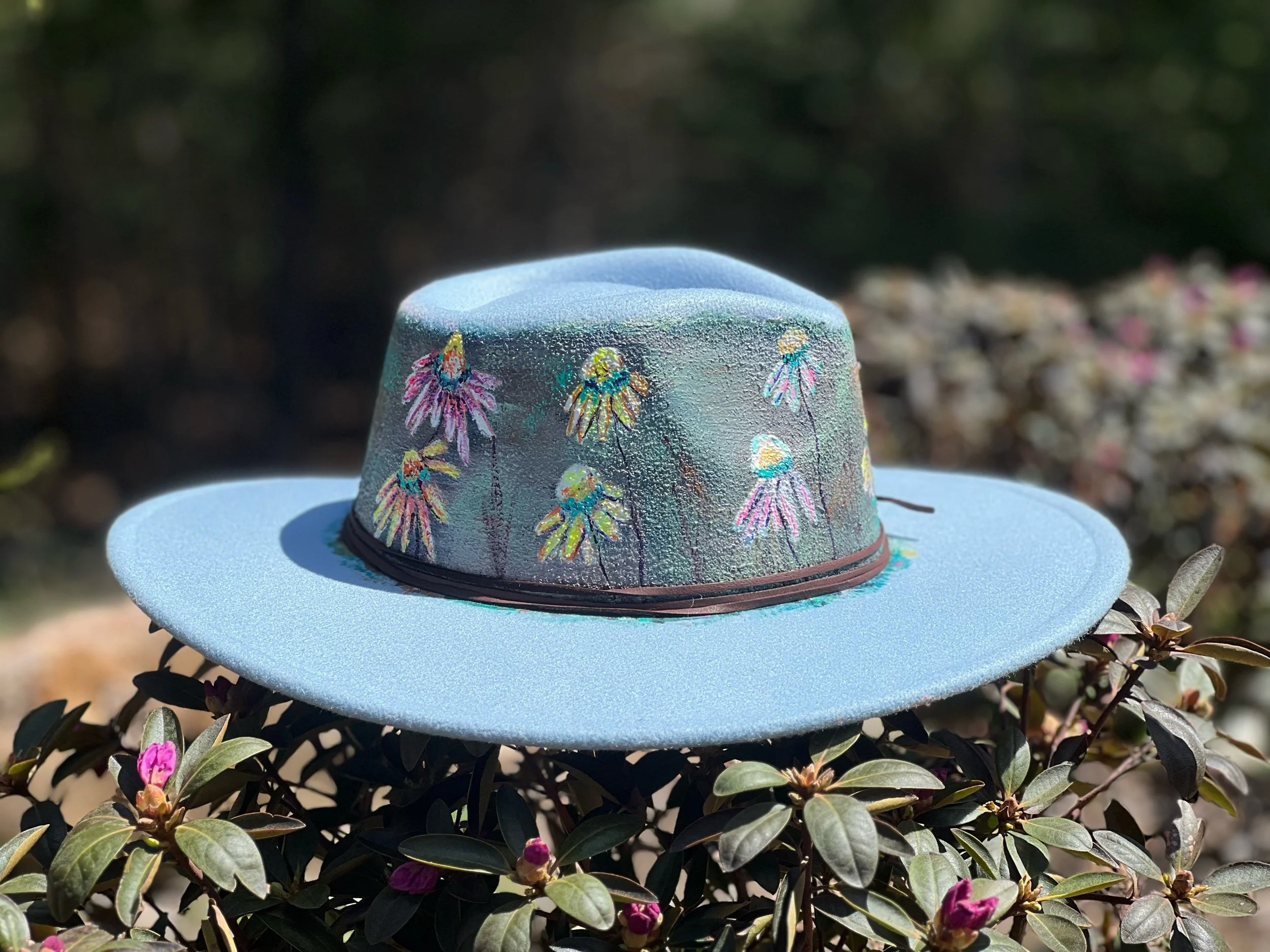 Cone Flower Wide Brim Hat