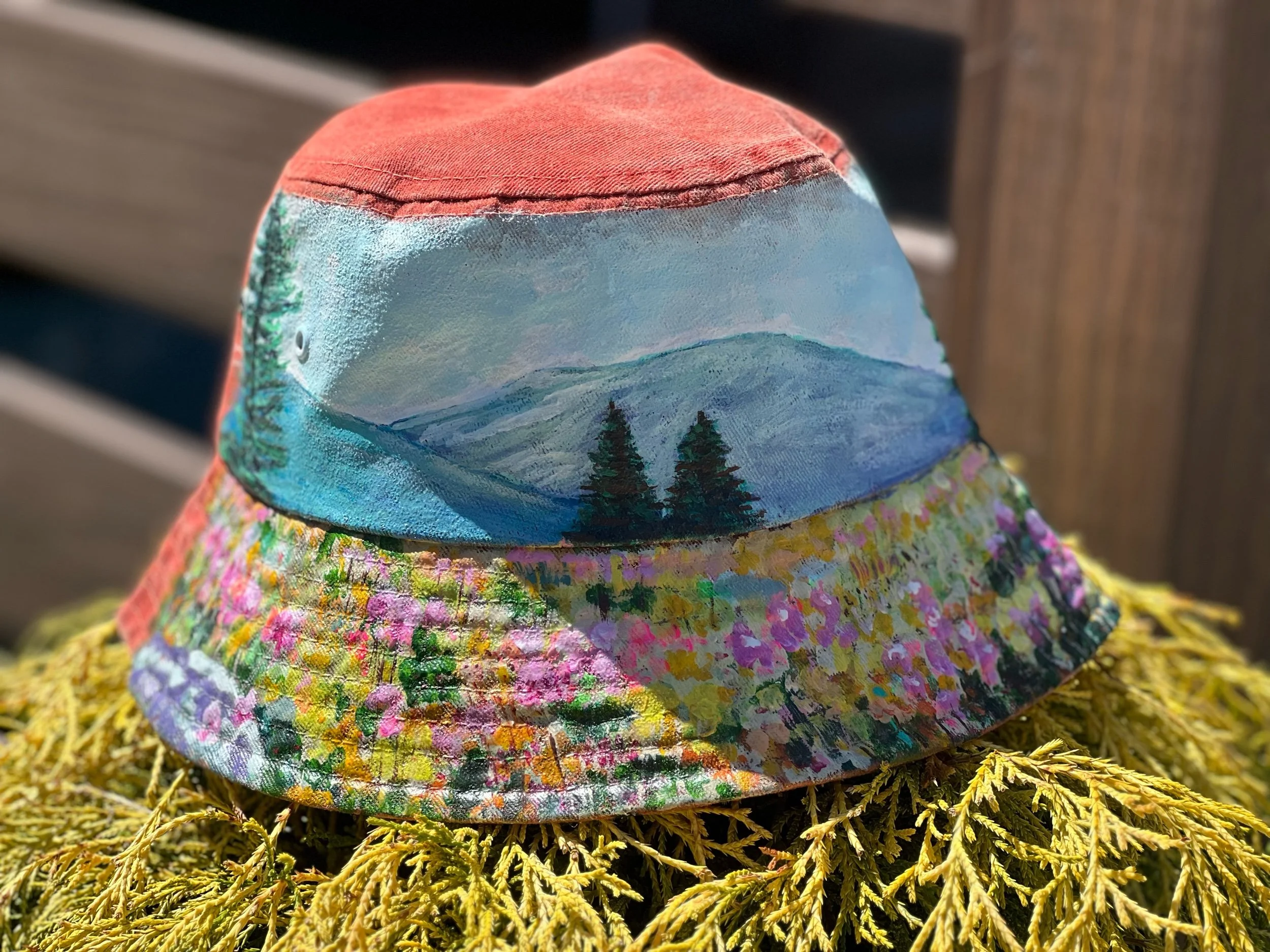 Adirondack Mountain Wildflower Meadow Bucket Hat