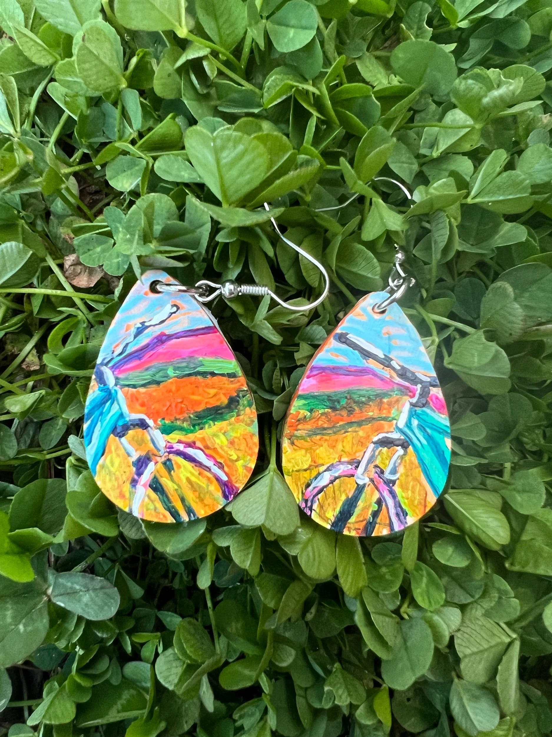 Bike Meadow Earrings