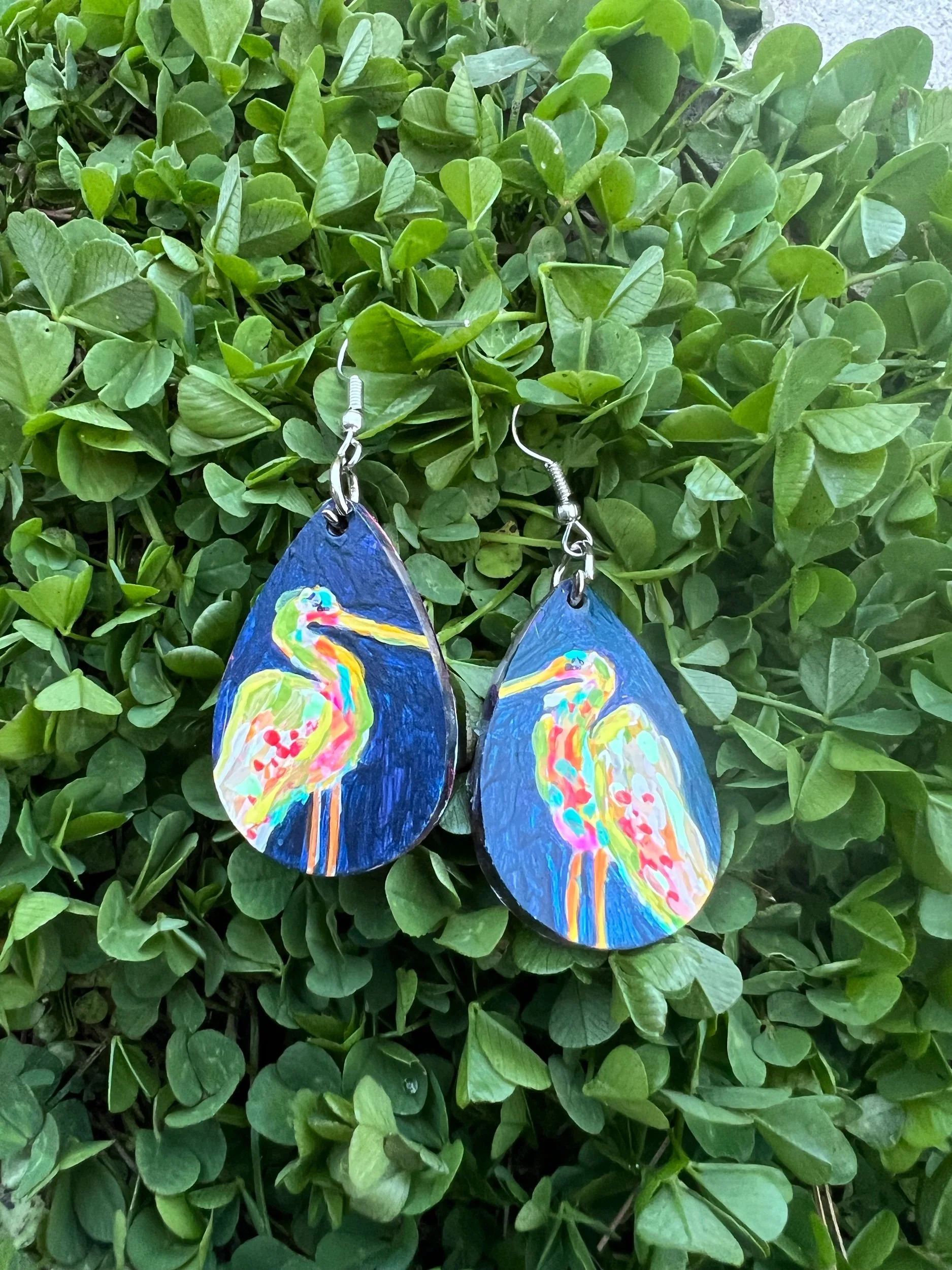 Colorful Bird Earrings