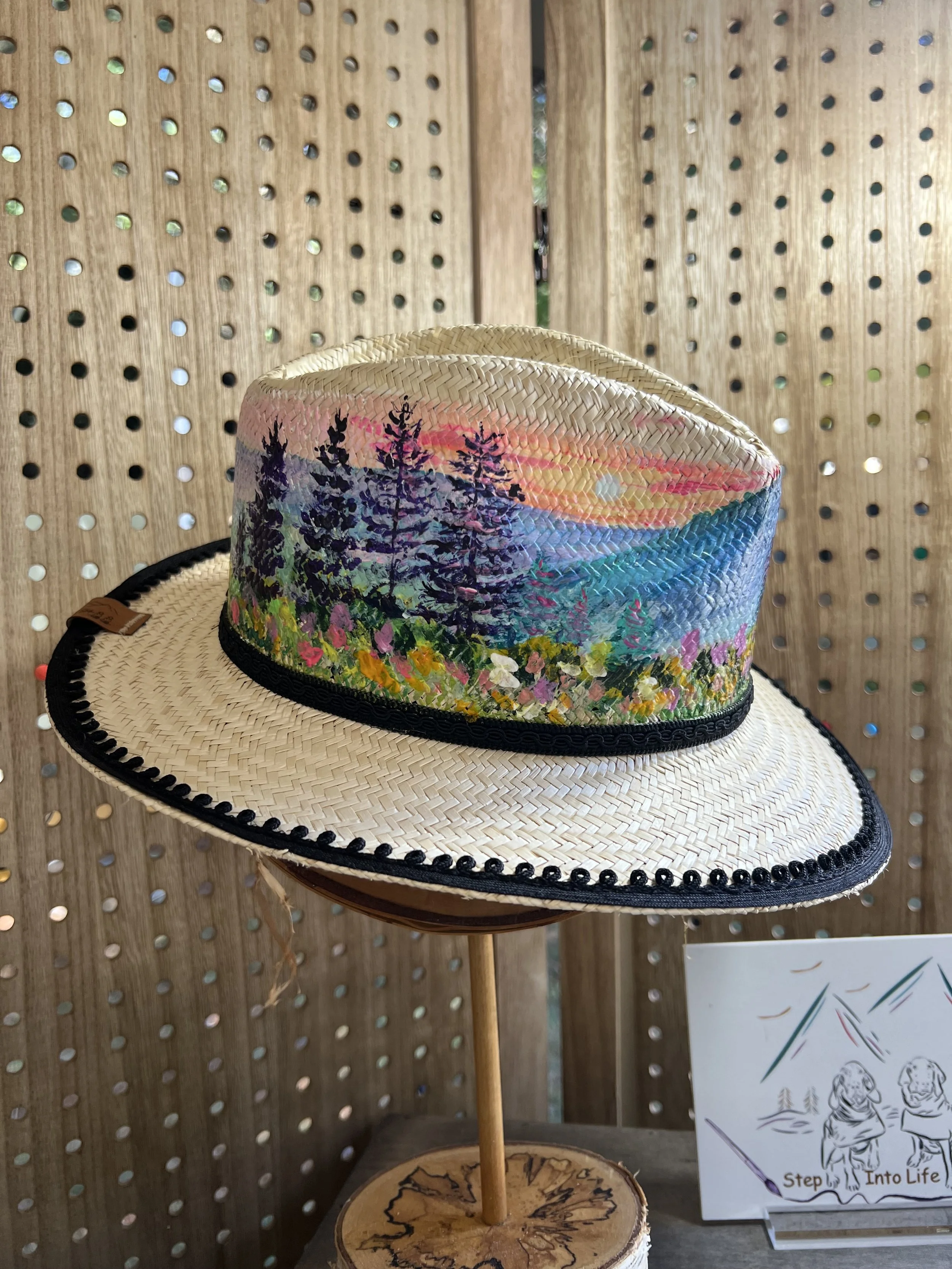 Mountain Sunset Straw Brixton Fedora