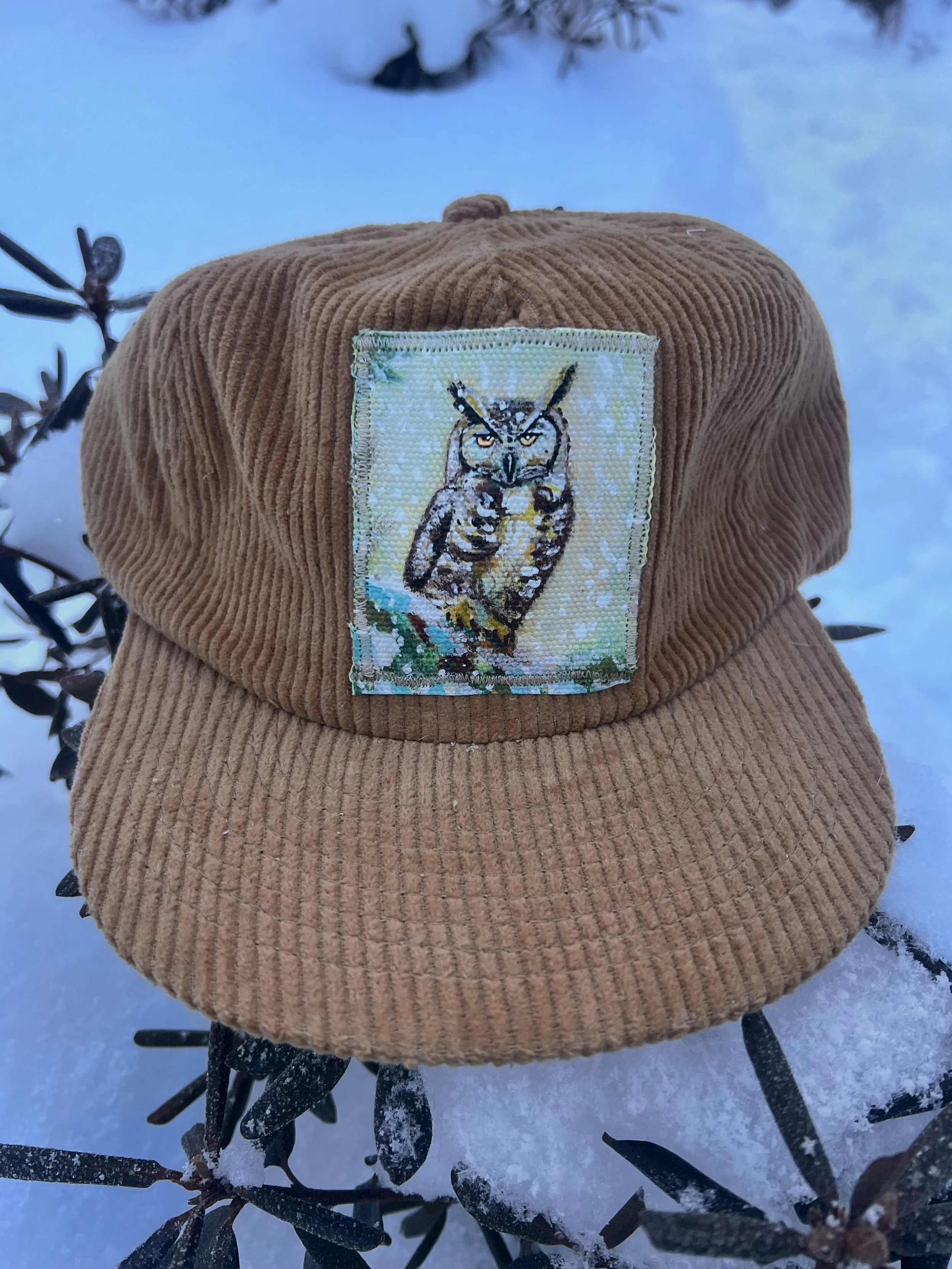 Winter Owl - Corduroy Hat
