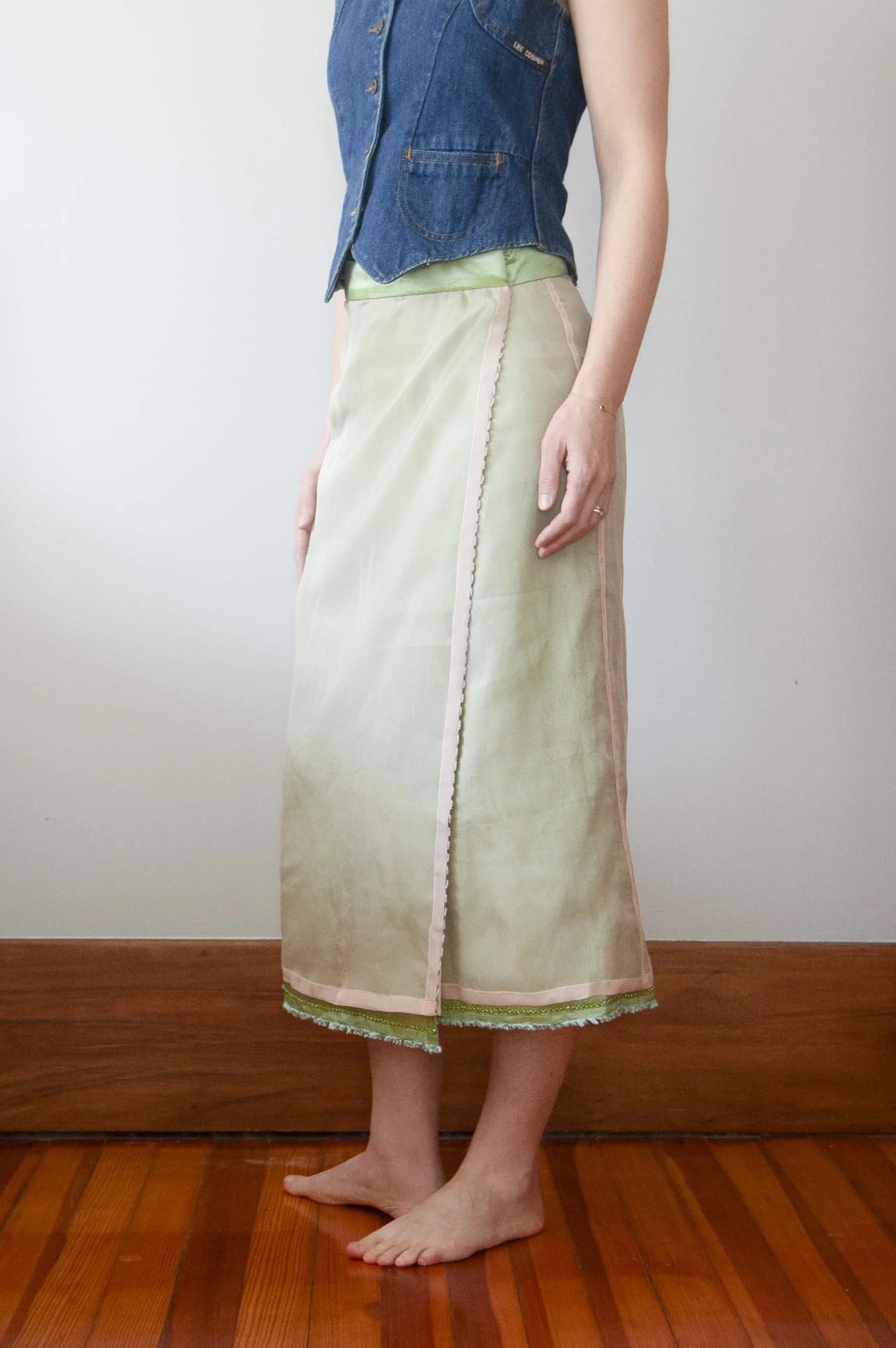 Beaded Wrap Skirt