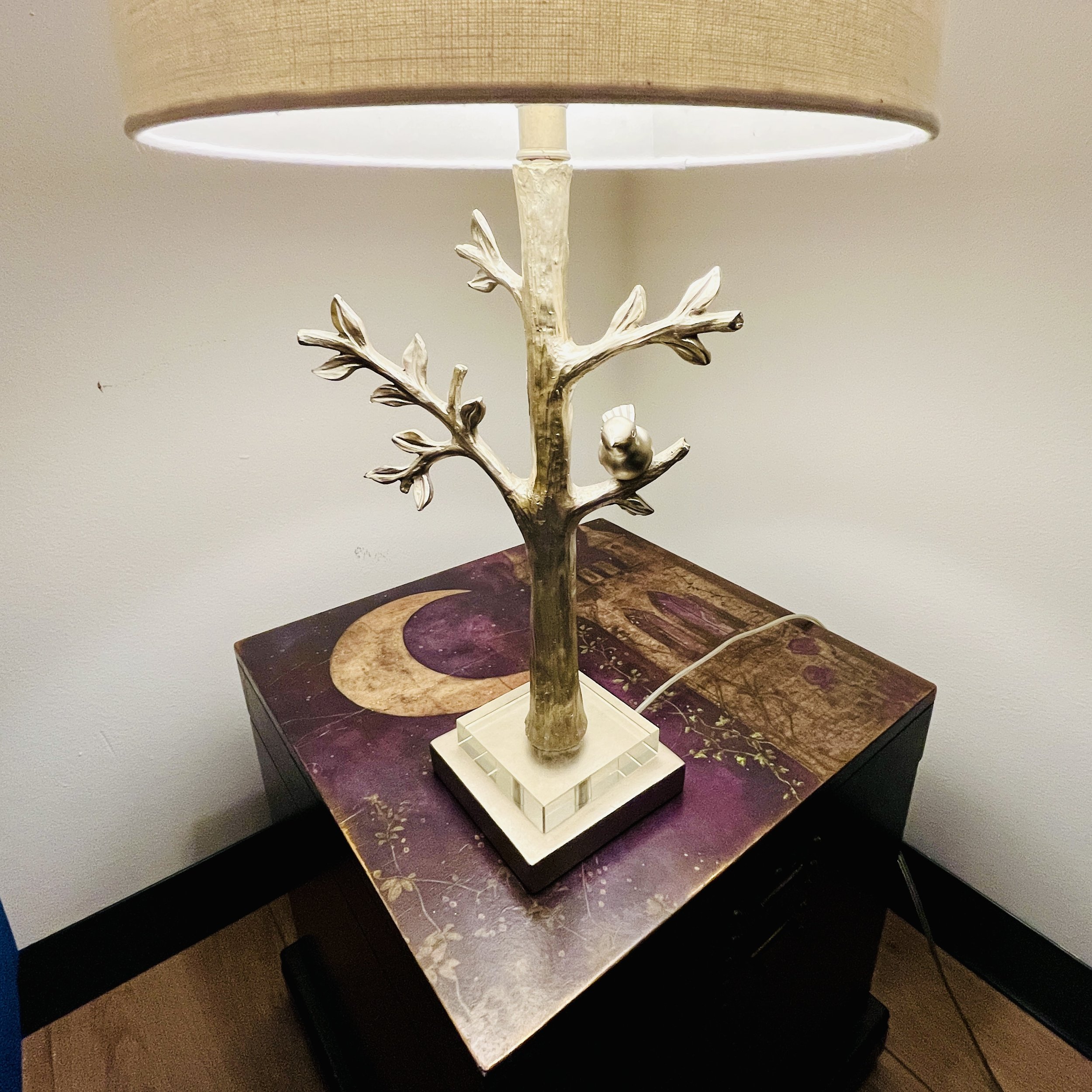 Decorated counseling space supporting neurodivergent clients and expressive therapy interventions