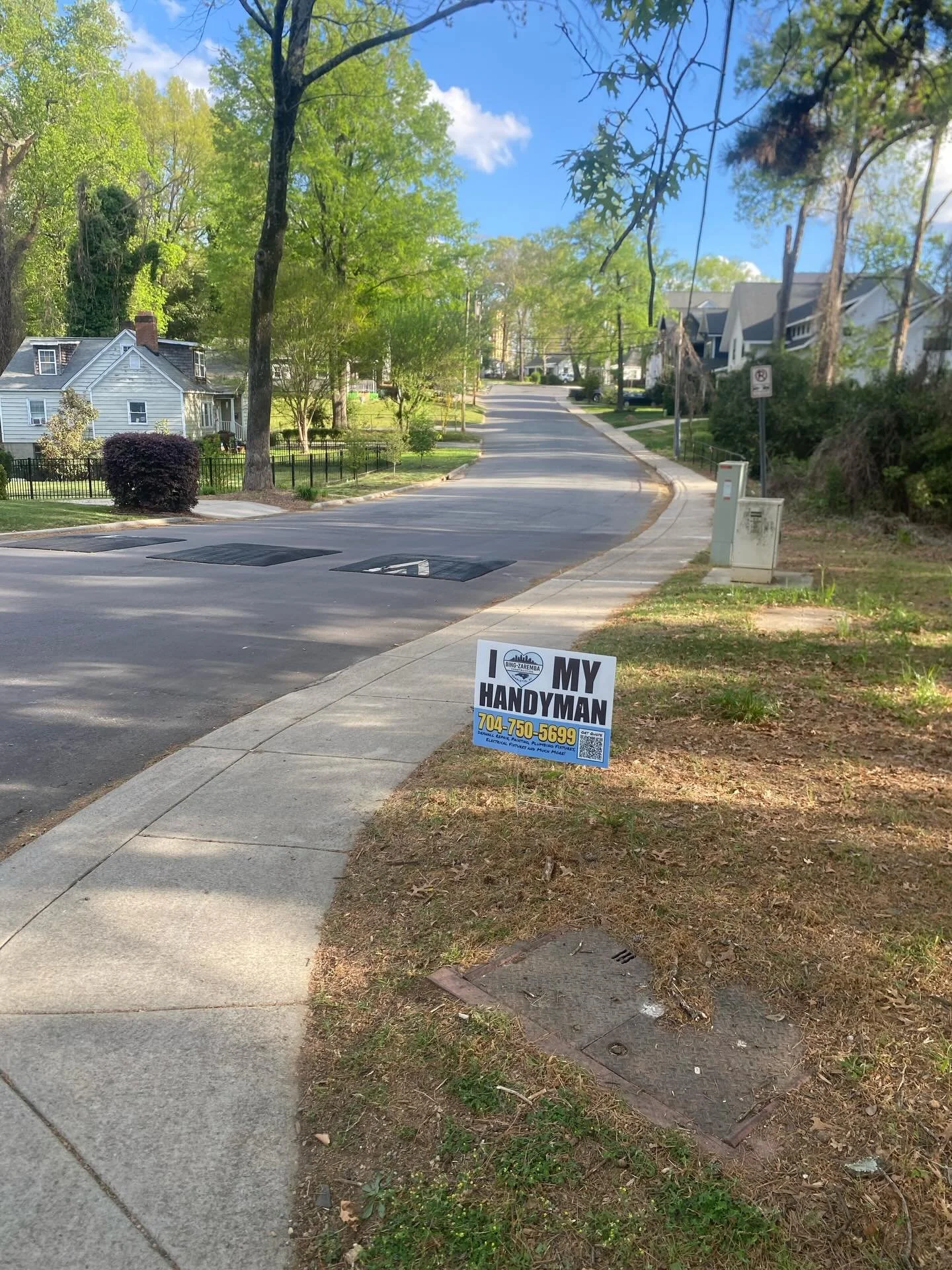 Deck repairs are common in charlotte... get it fixed before summer comes around! Here is a new sign of ours in Wilmore! If you are walking on the rail trail and want to take a quick detour to see it in person we are right by the Abott Park :)