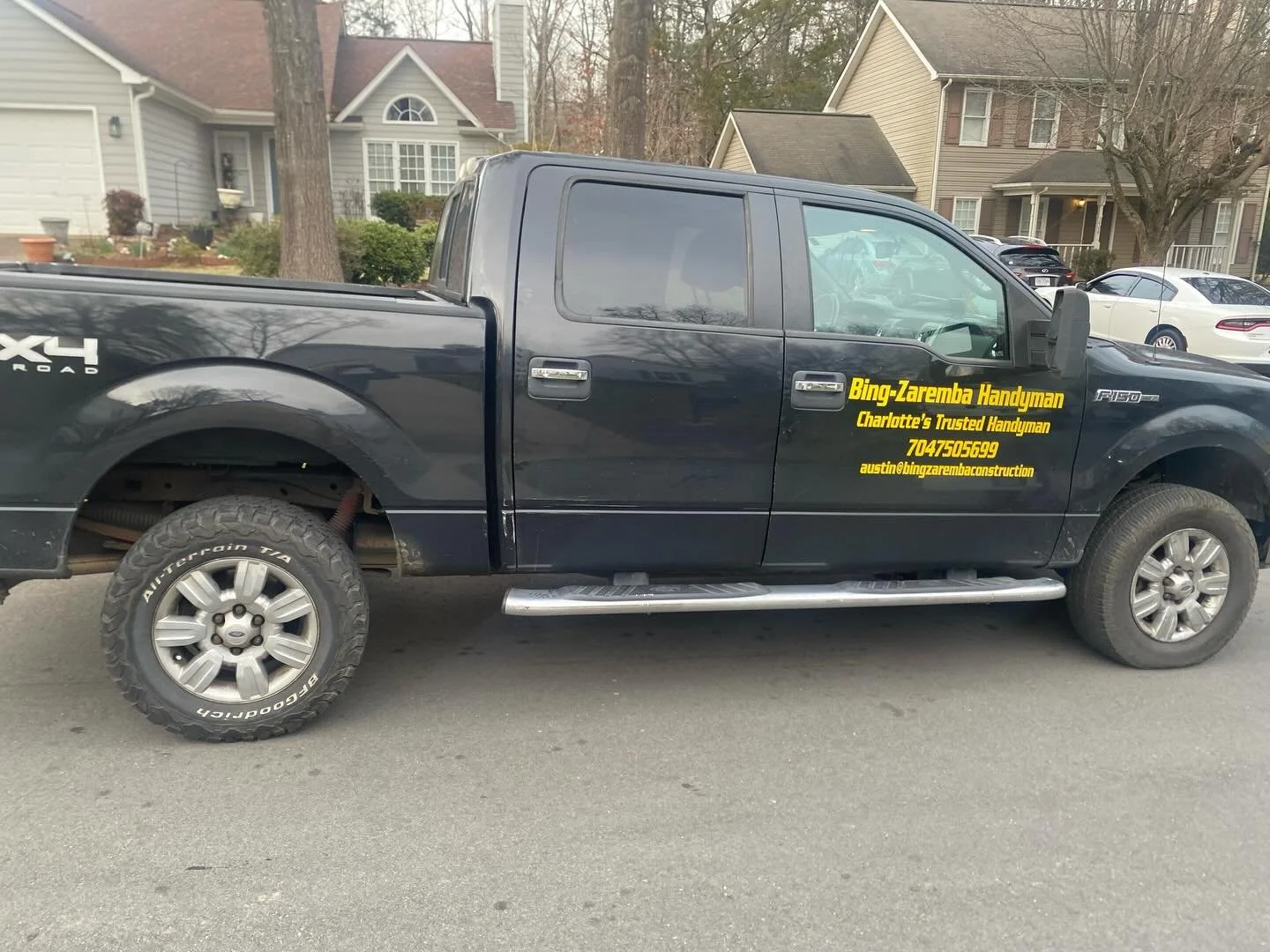 I know it might be hard to see (camo Joke) but look how nice our new truck looks! Call 704-750-5699 for a free estimate! #charlotte. Thank you so much @pristinewrapsco