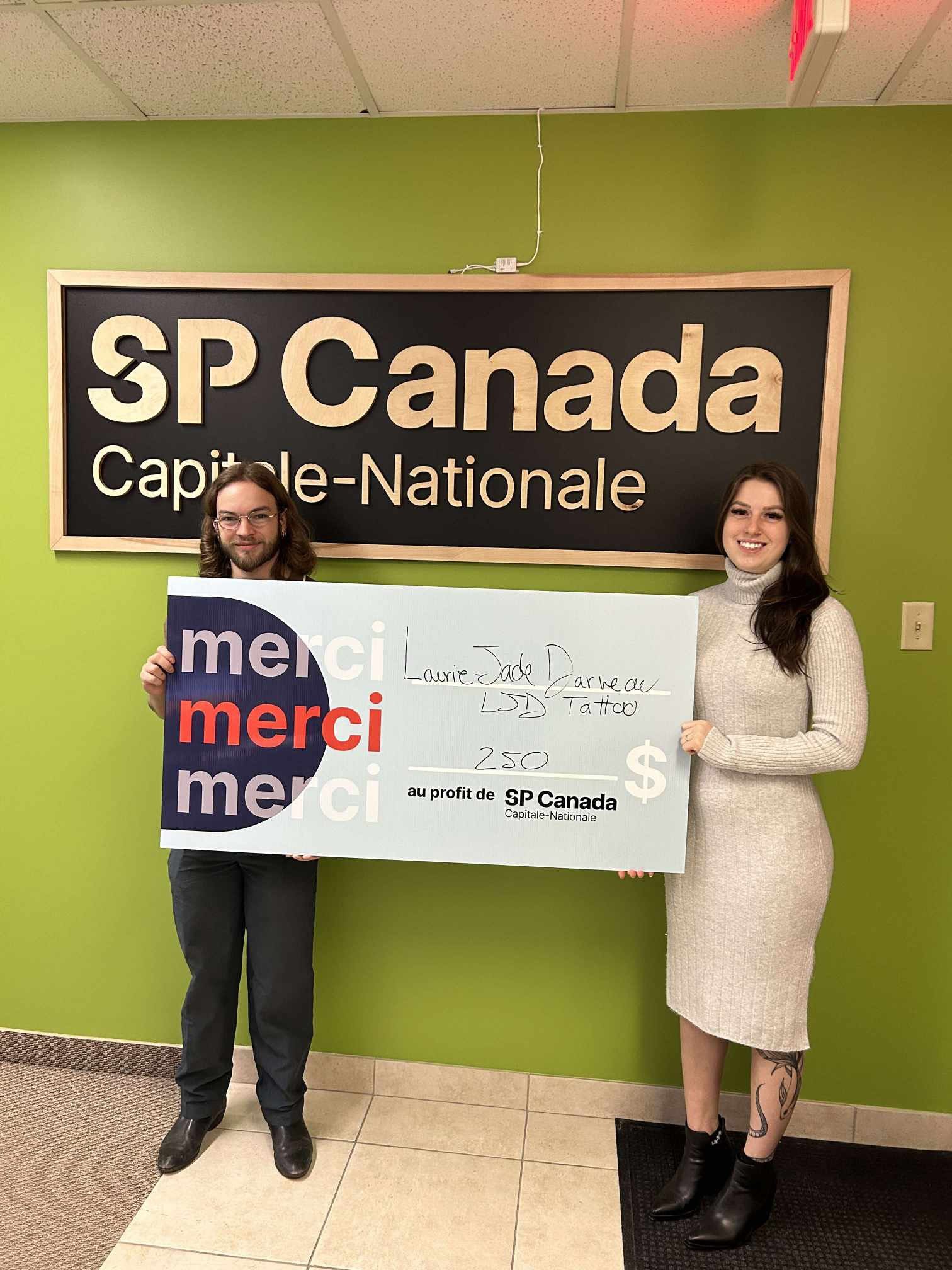 LJD Tattoo offre un don pour SP Canada