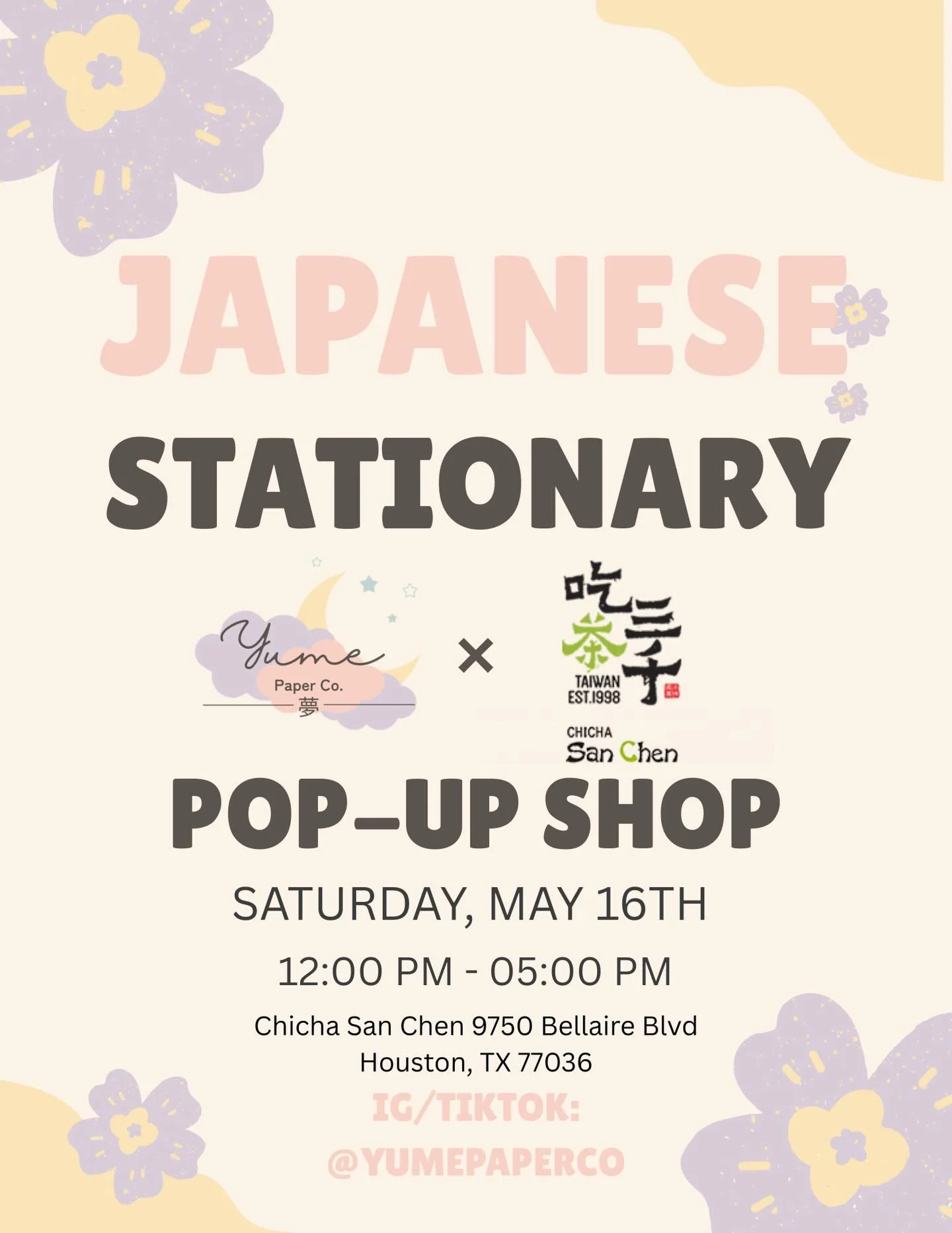 A lot of you have been asking me when the next pop-up is so I&rsquo;m excited to announce the next one will be taking place on May 16th! @chichasanchen.tx has been so supportive of the pop-up and they will be hosting me again! 🥳🎉

✨ If you didn&rsq
