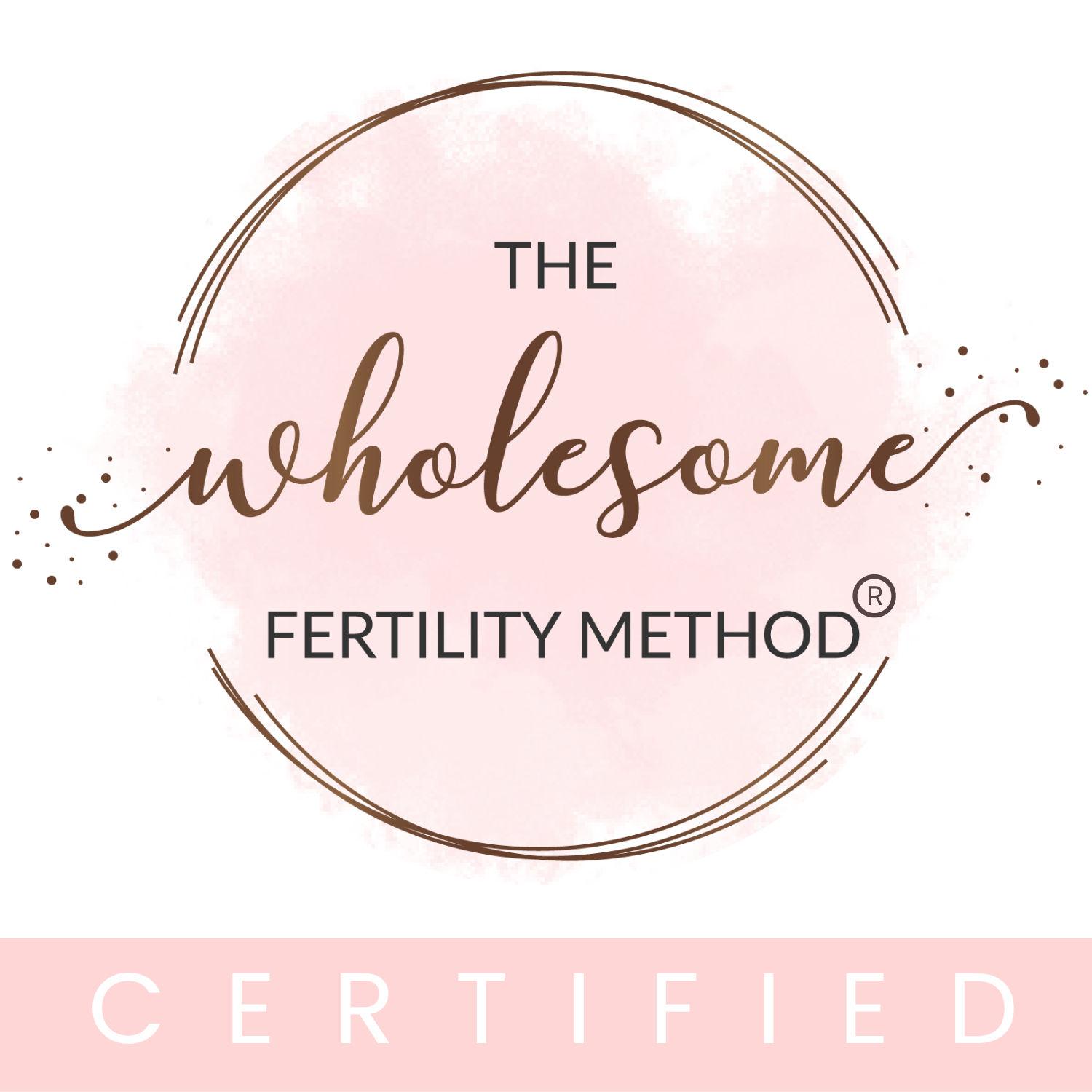 Wholesome Fertility Method certification badge