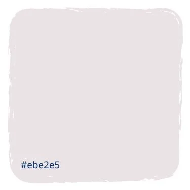 White background with the text '#ebe2e5' in the bottom left corner.