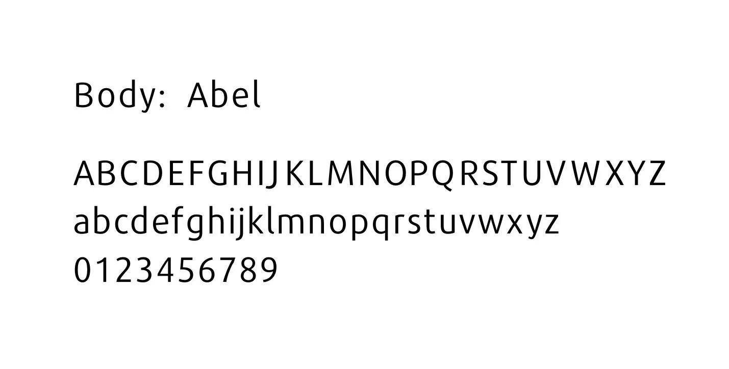 Patricia Machin Portfolio Designer and Art Director Sample font style showcasing uppercase and lowercase alphabet letters along with numbers 0-9.