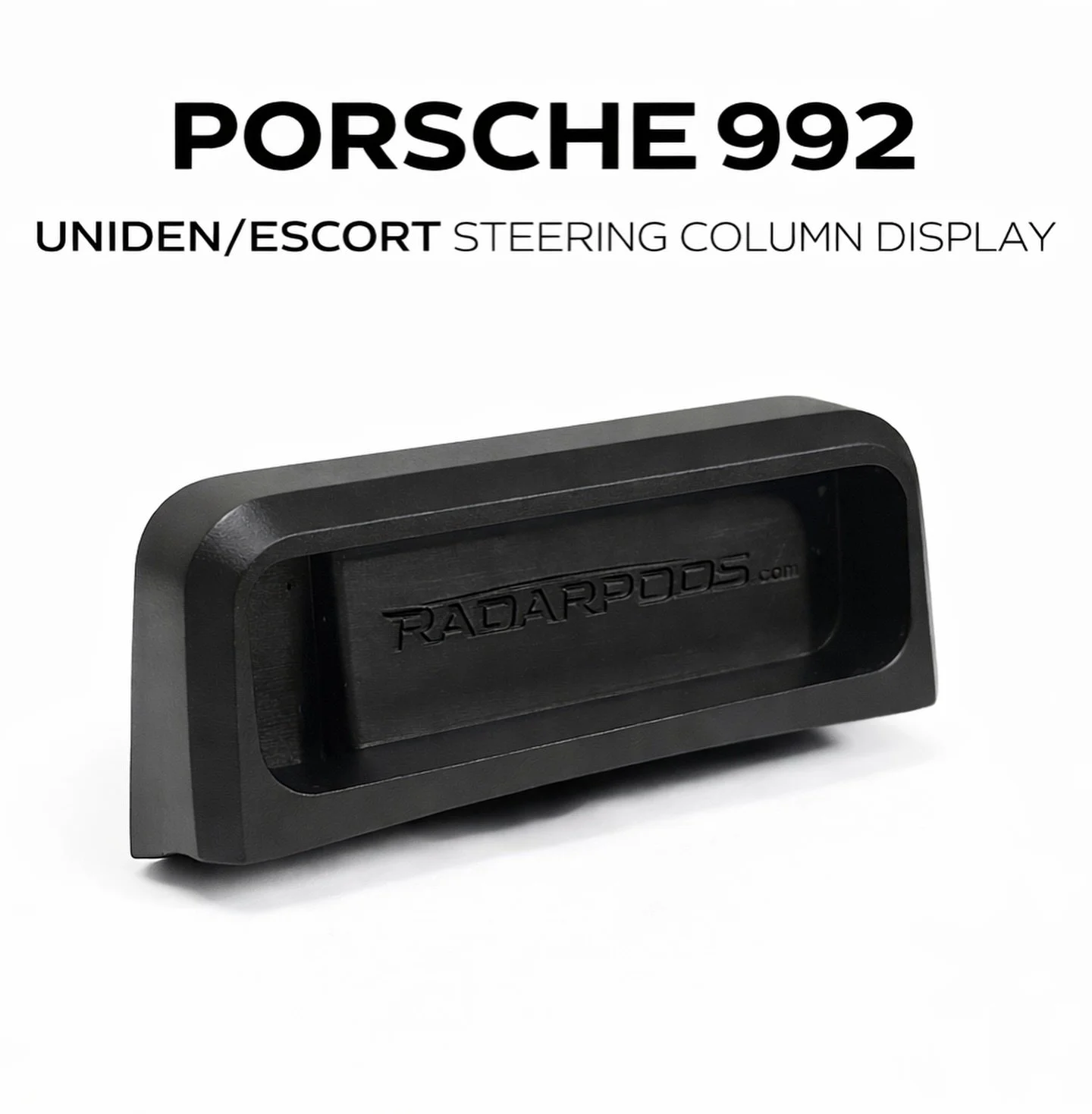 🚨 NEW ARRIVAL 🚨

Steering column display pods for Porsche 911 (992.1 / 992.2) are officially here.

Designed specifically for Uniden and Escort radar displays, these pods mount cleanly to the steering column for a true OEM-style, driver-focused set