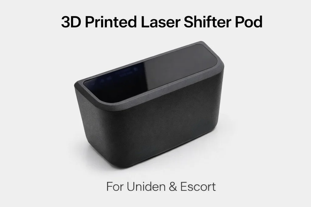 Now available - Universal Uniden and Escort laser shifter pods to elevate your radar installs! 

#radar #uniden #escort #lasershifters #3dprinting