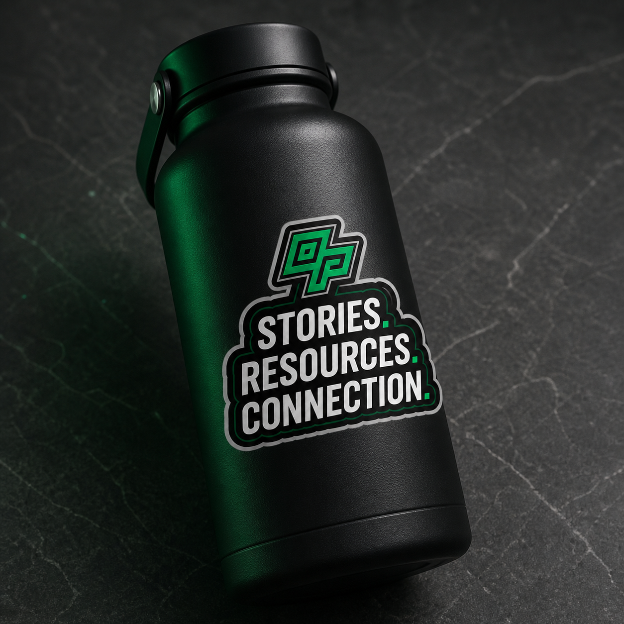 The Stories. Resources. Connection. Sticker