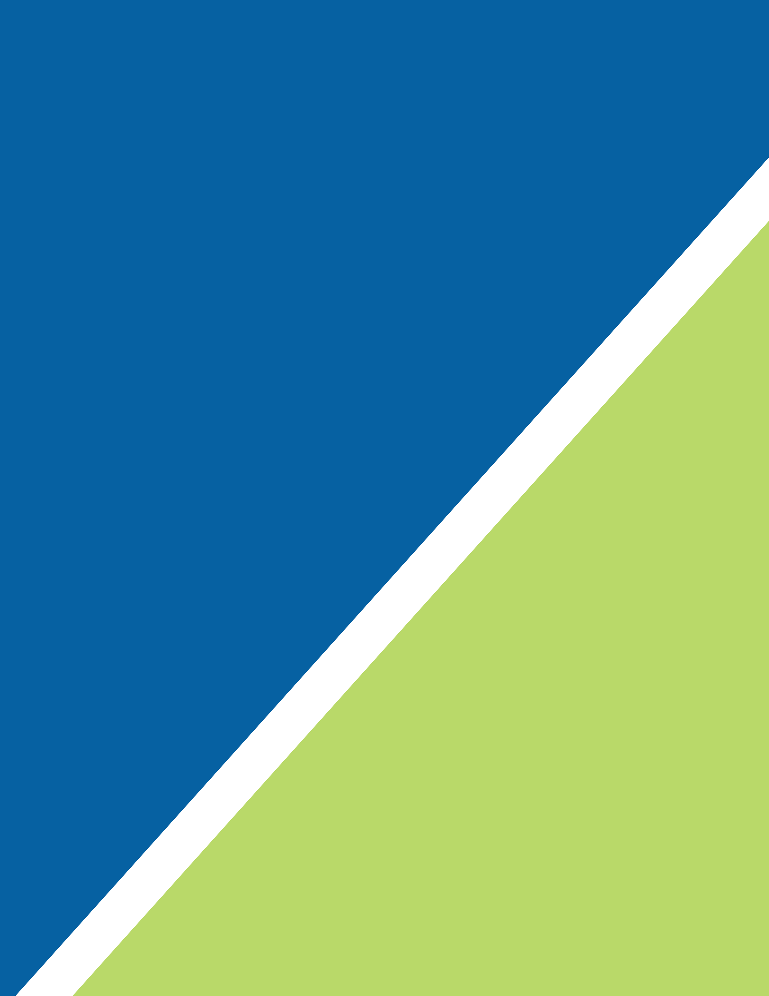A diagonal split background with navy blue on the left and light green on the right.