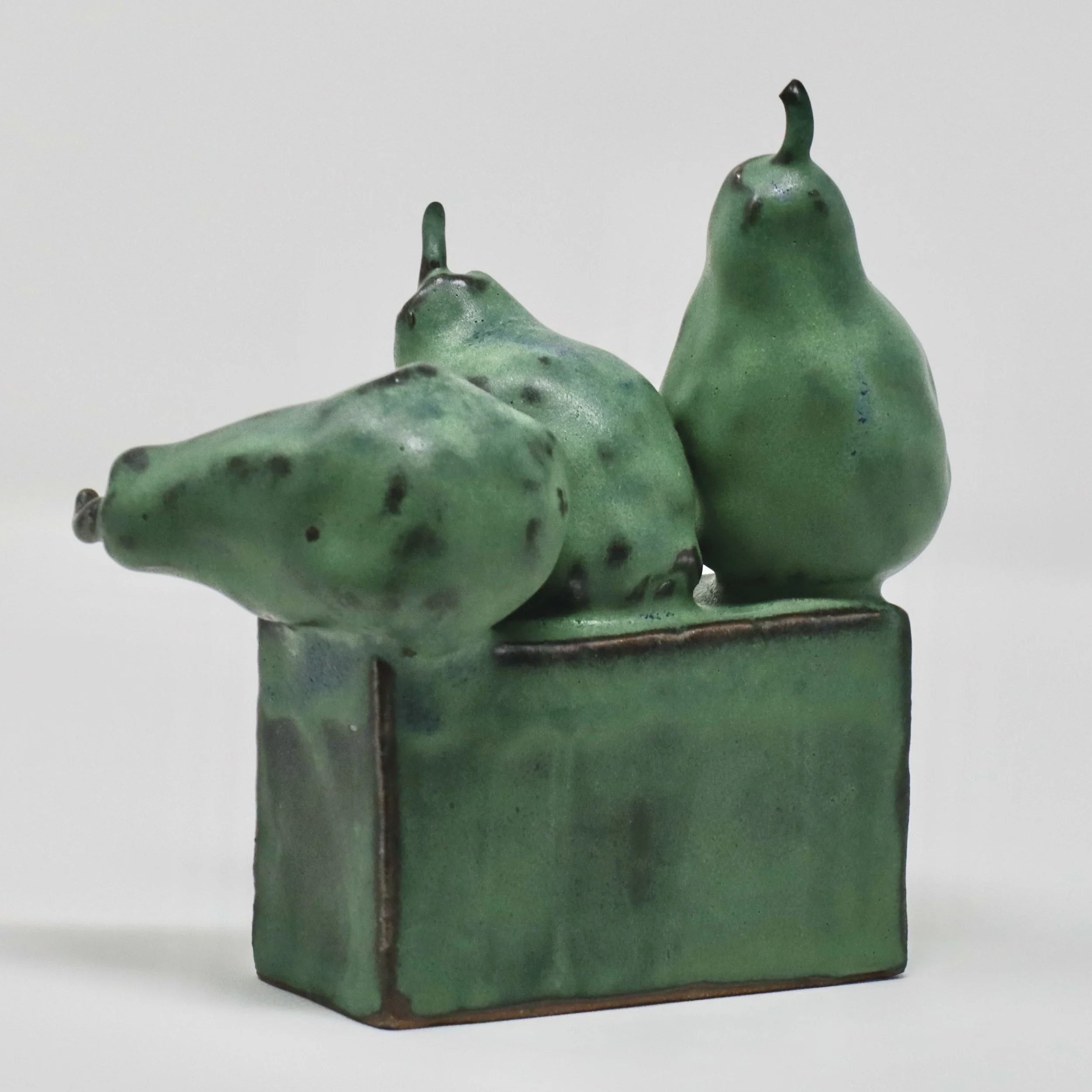 Three Pears on a Plinth, 2024 - SOLD