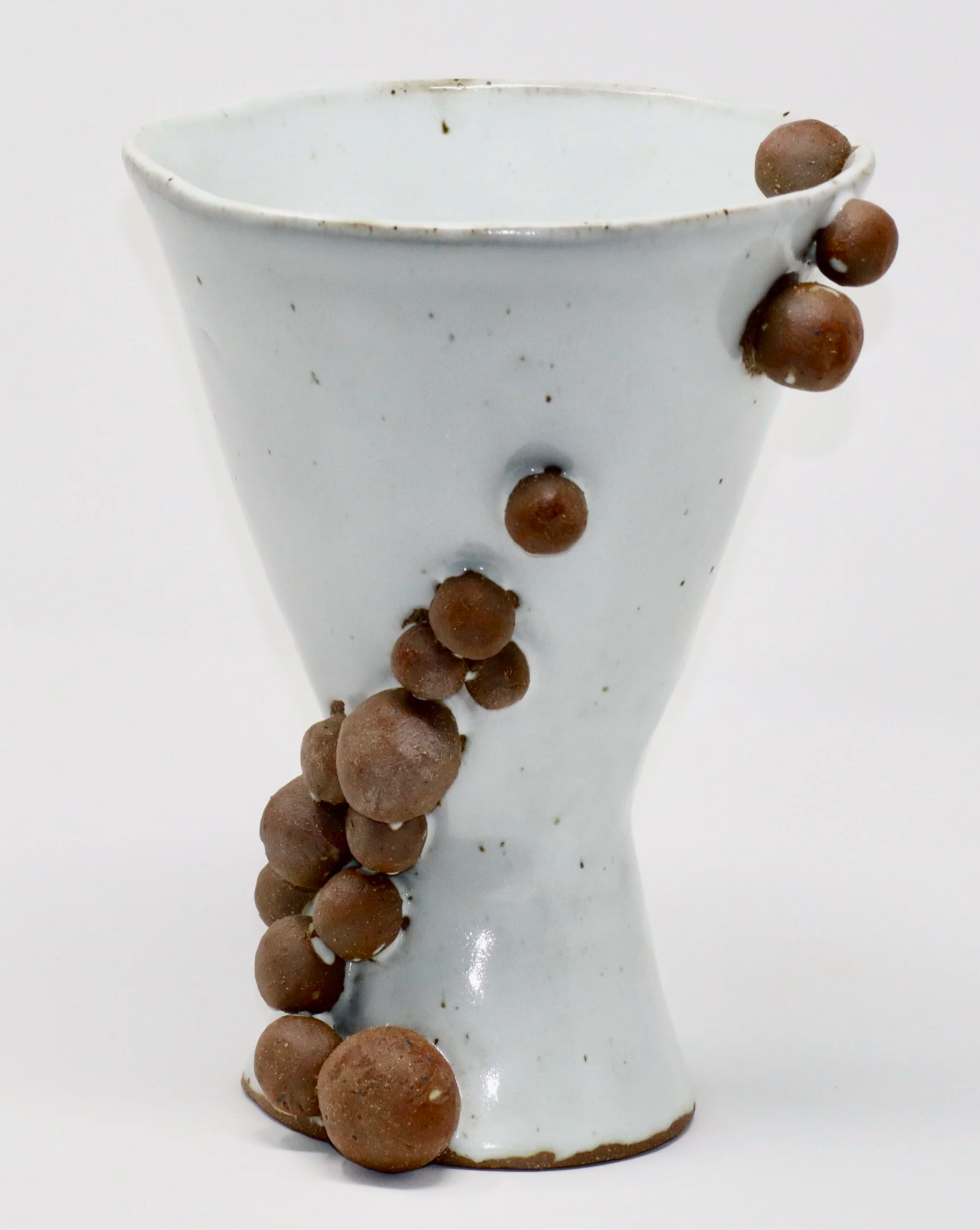 White Beaker with Unglazed Balls, 2022