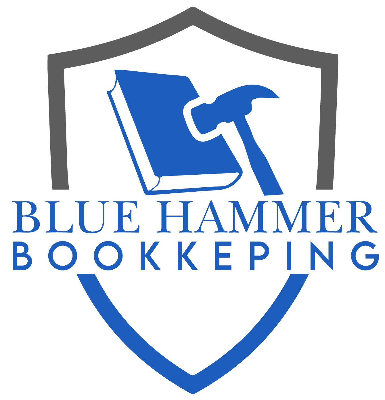 Blue Hammer Bookkeeping for Trades Logo