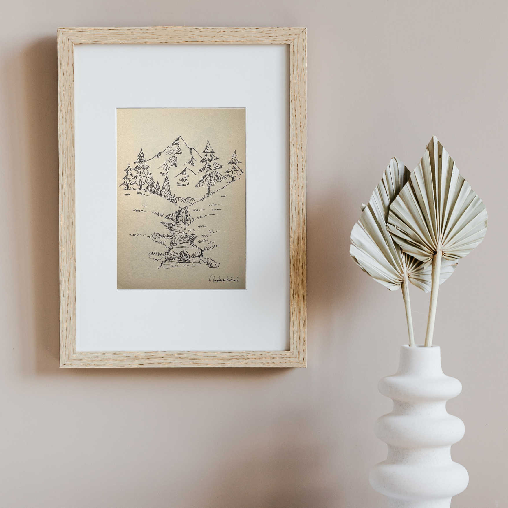 Neutral Minimalist Canvas Wall Art Frame Instagram Post.png