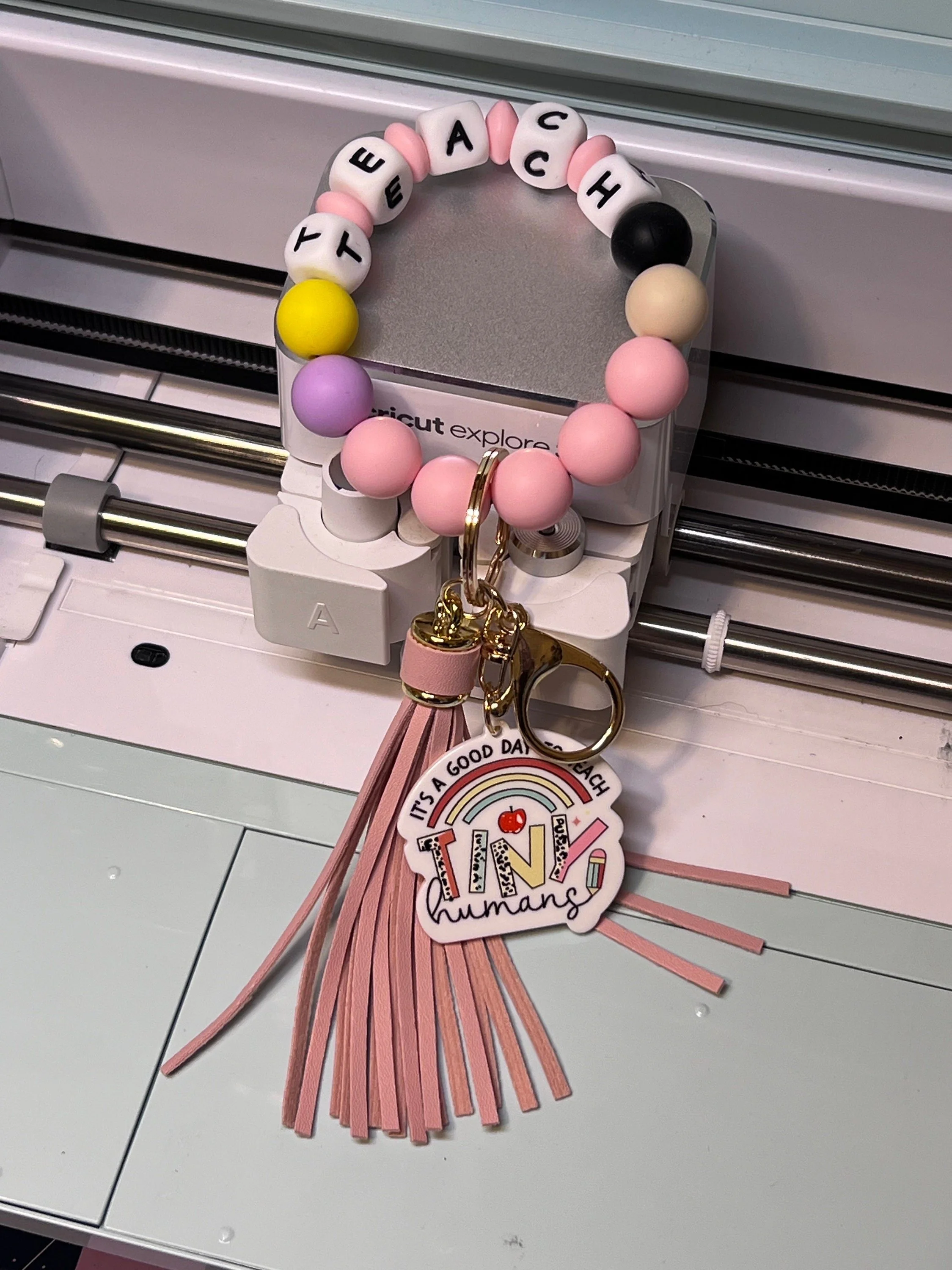 Teacher Bracelet Keychain