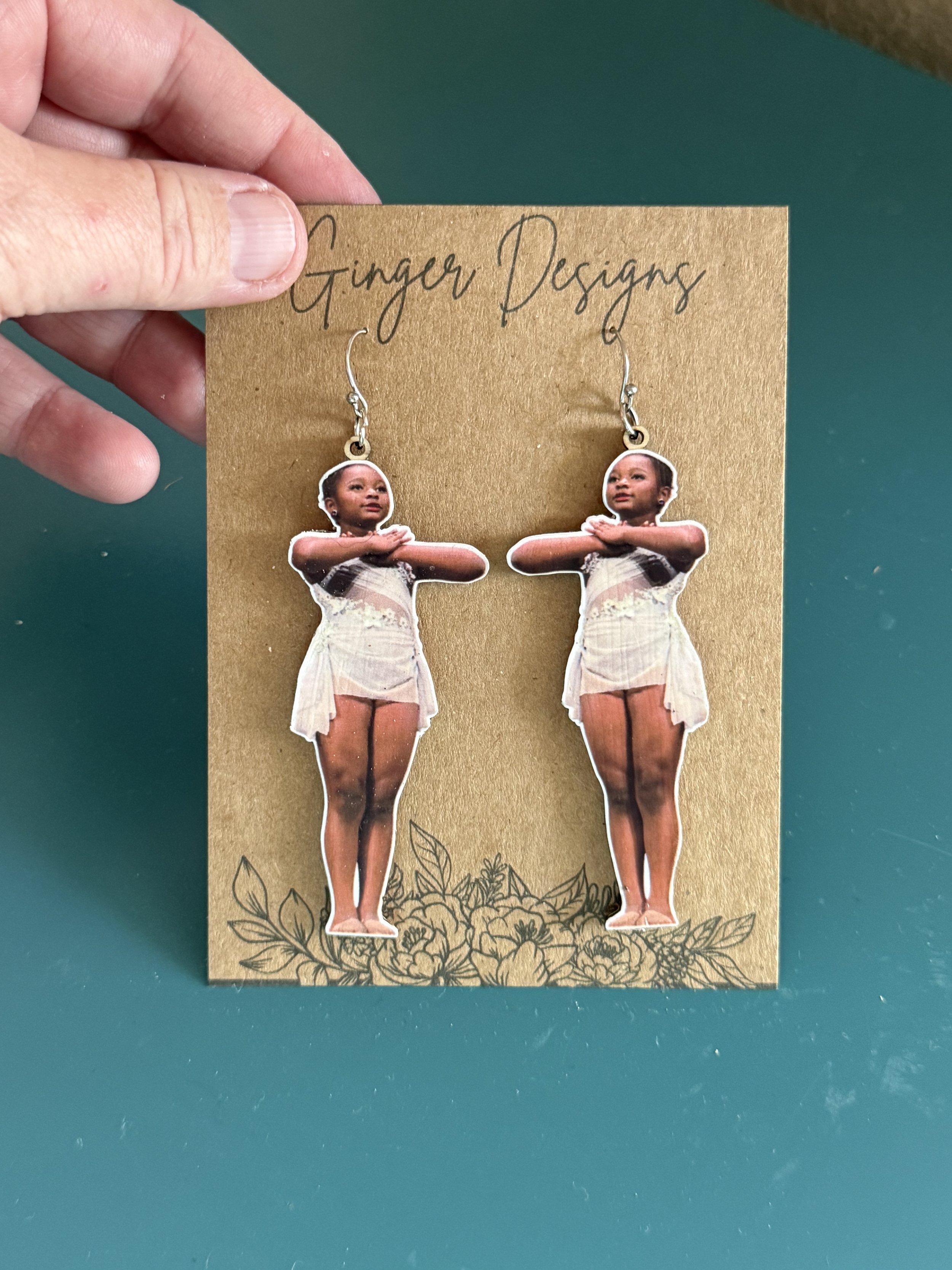 custom dancer earrings