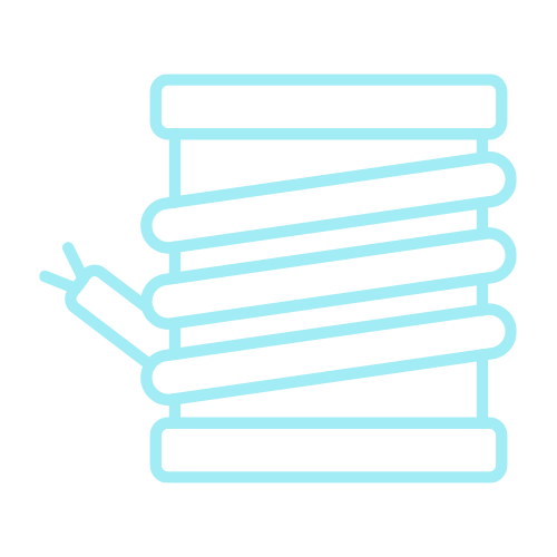 Line drawing of a stack of books with a pair of glasses resting on them.