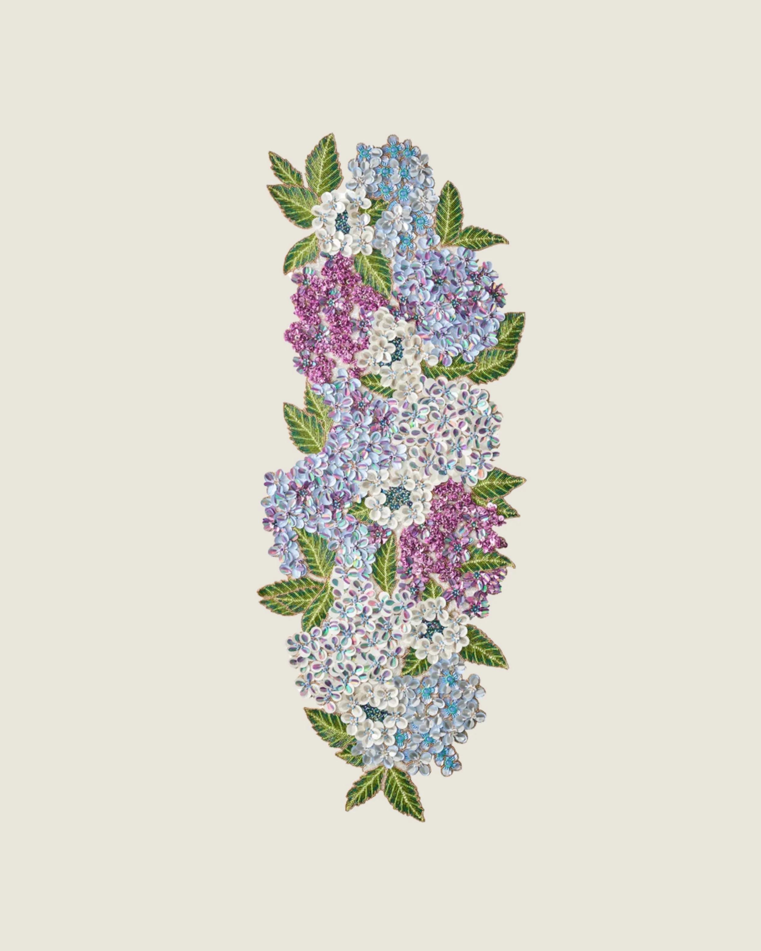 Hydrangea Table Runner } $785
