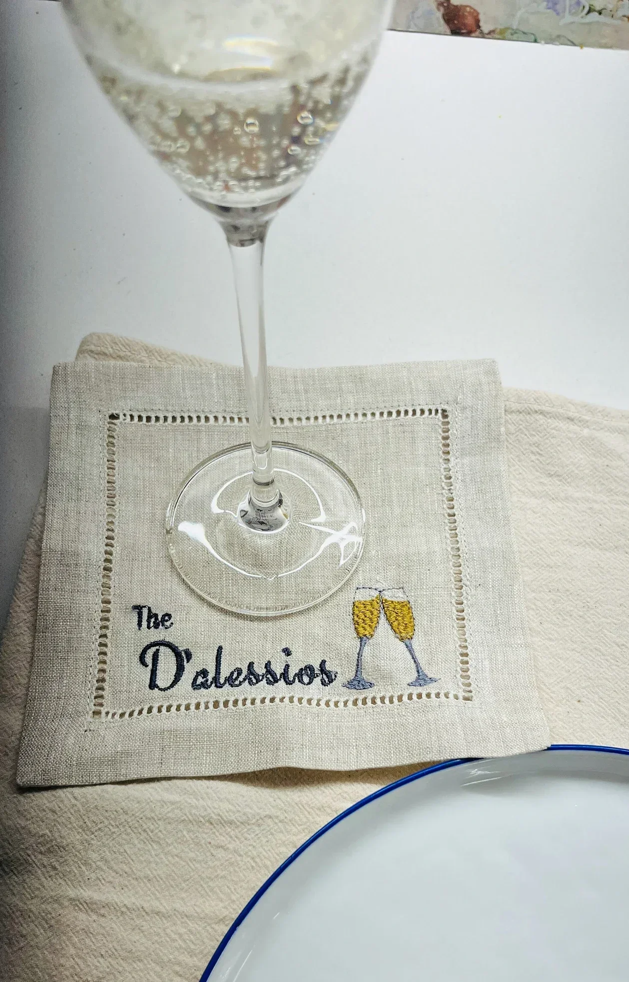 Embroidered Cocktail Napkins | $40