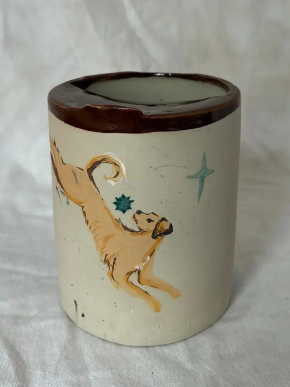 Hand-Painted Ceramic Custom Pet Mug | $84