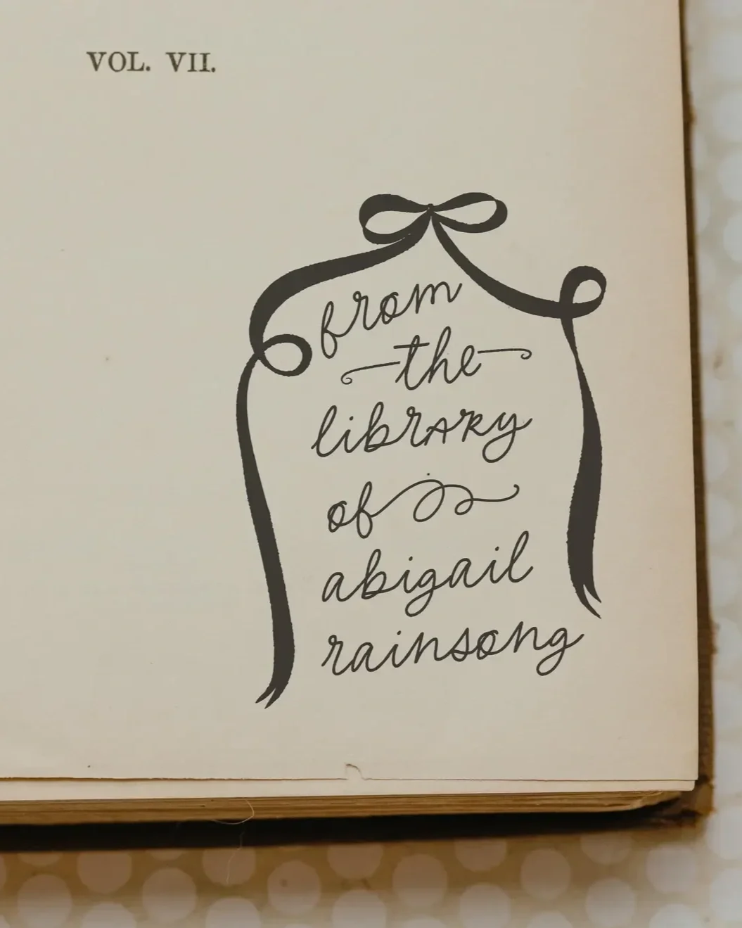 Personalized Book Stamp | $28